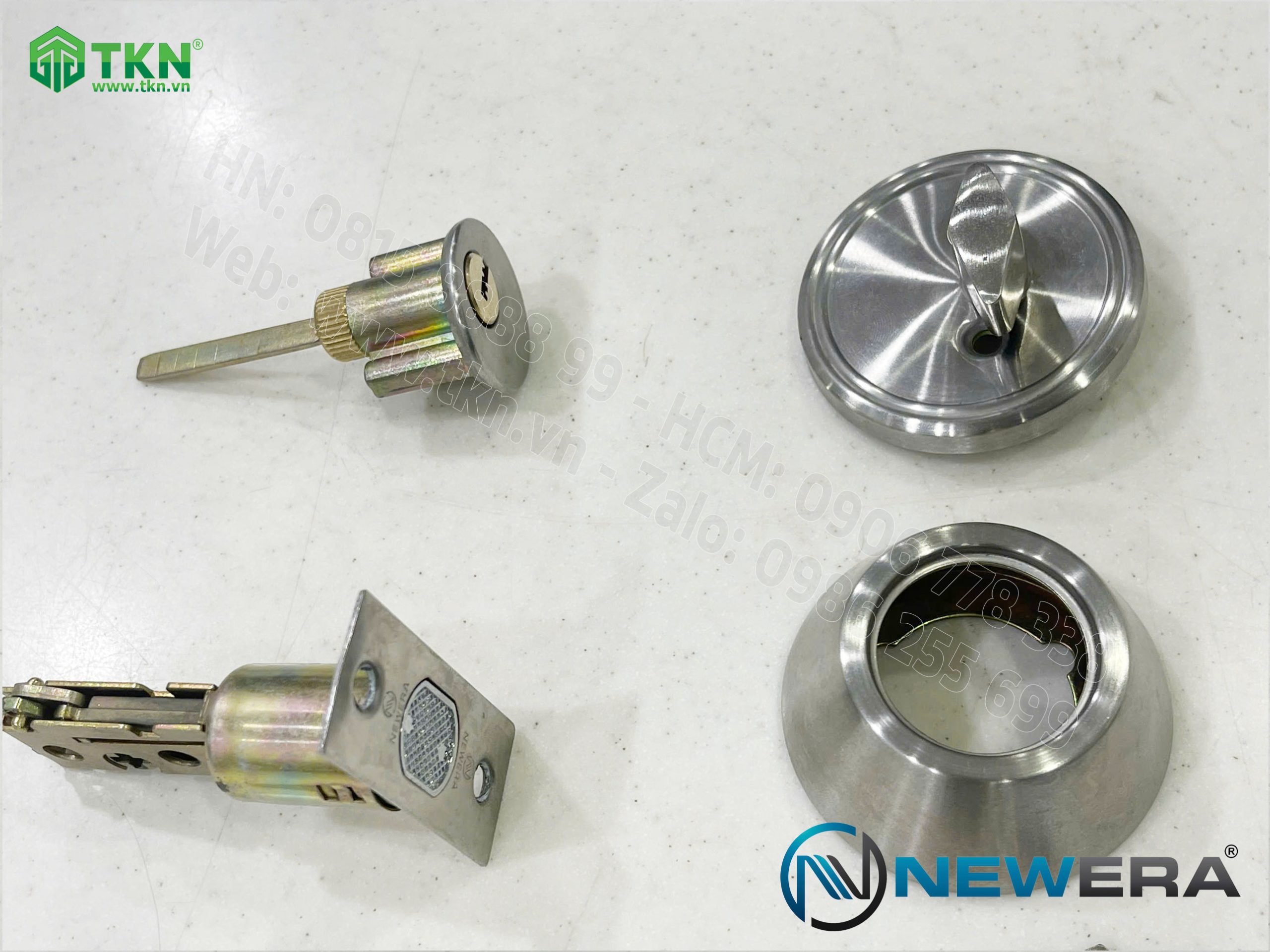 Khóa cửa nắm đấm NewEra inox 304 NE101DB 4