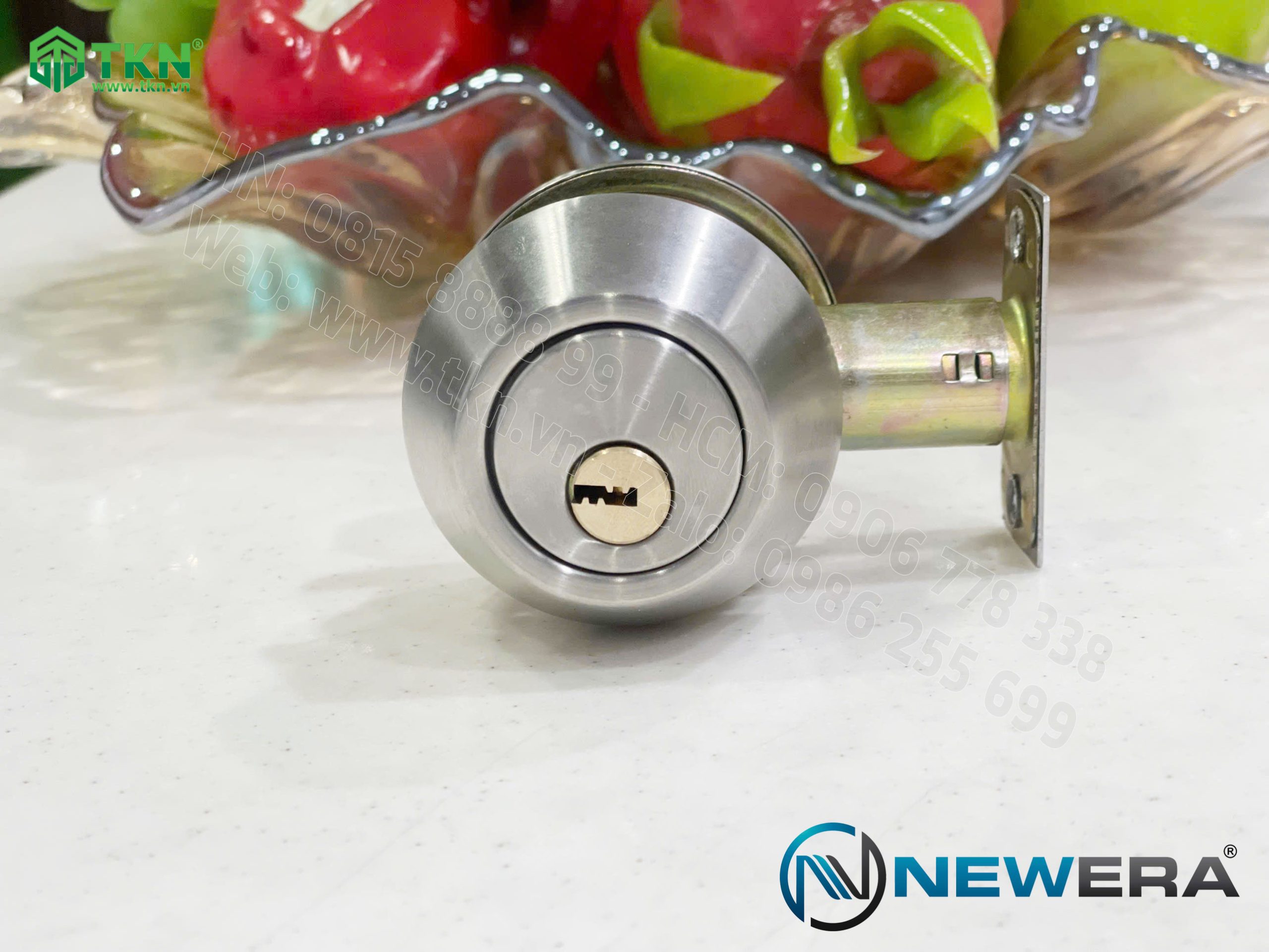 Khóa cửa nắm đấm NewEra inox 304 NE101DB 13