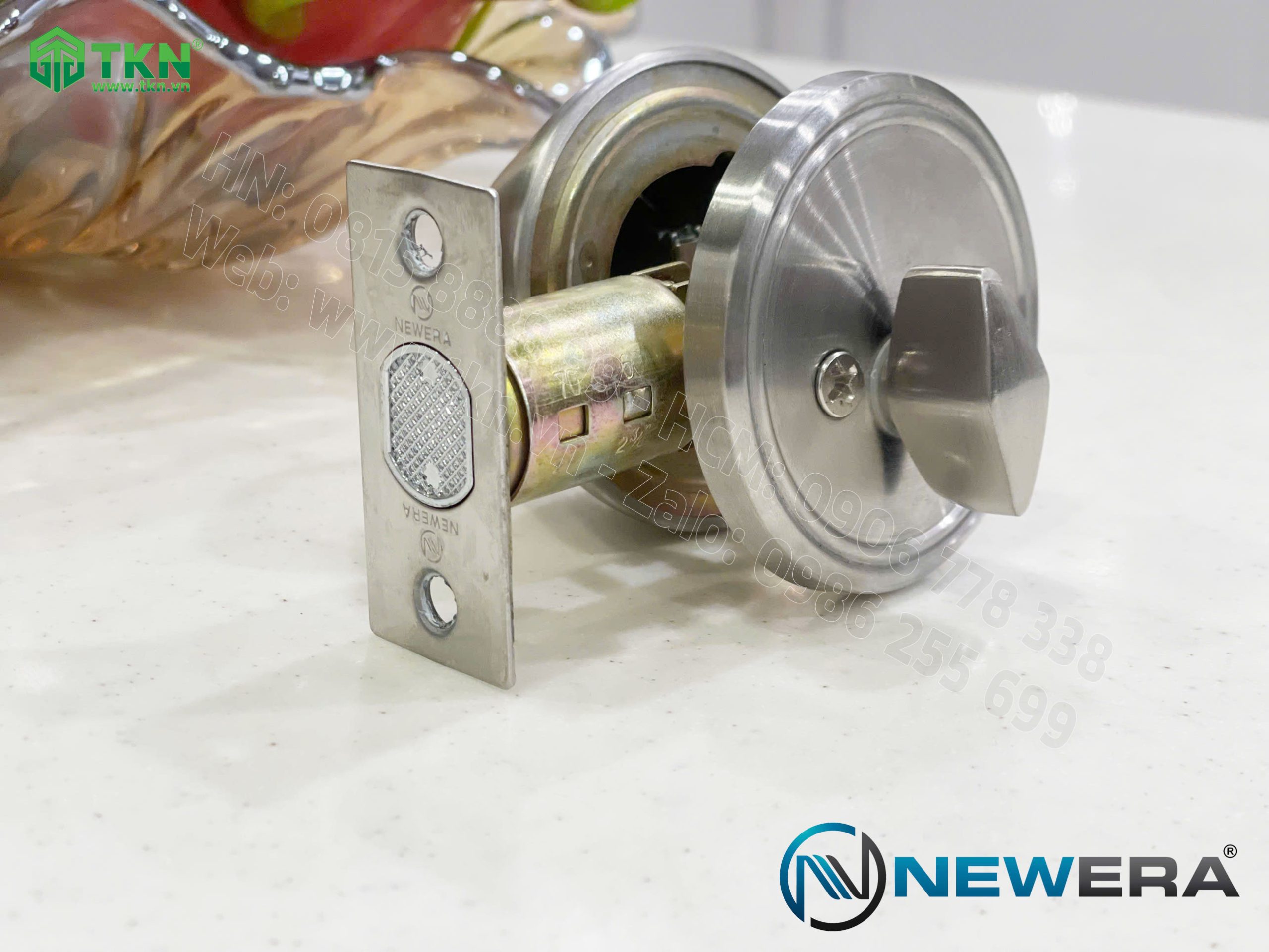 Khóa cửa nắm đấm NewEra inox 304 NE101DB 12