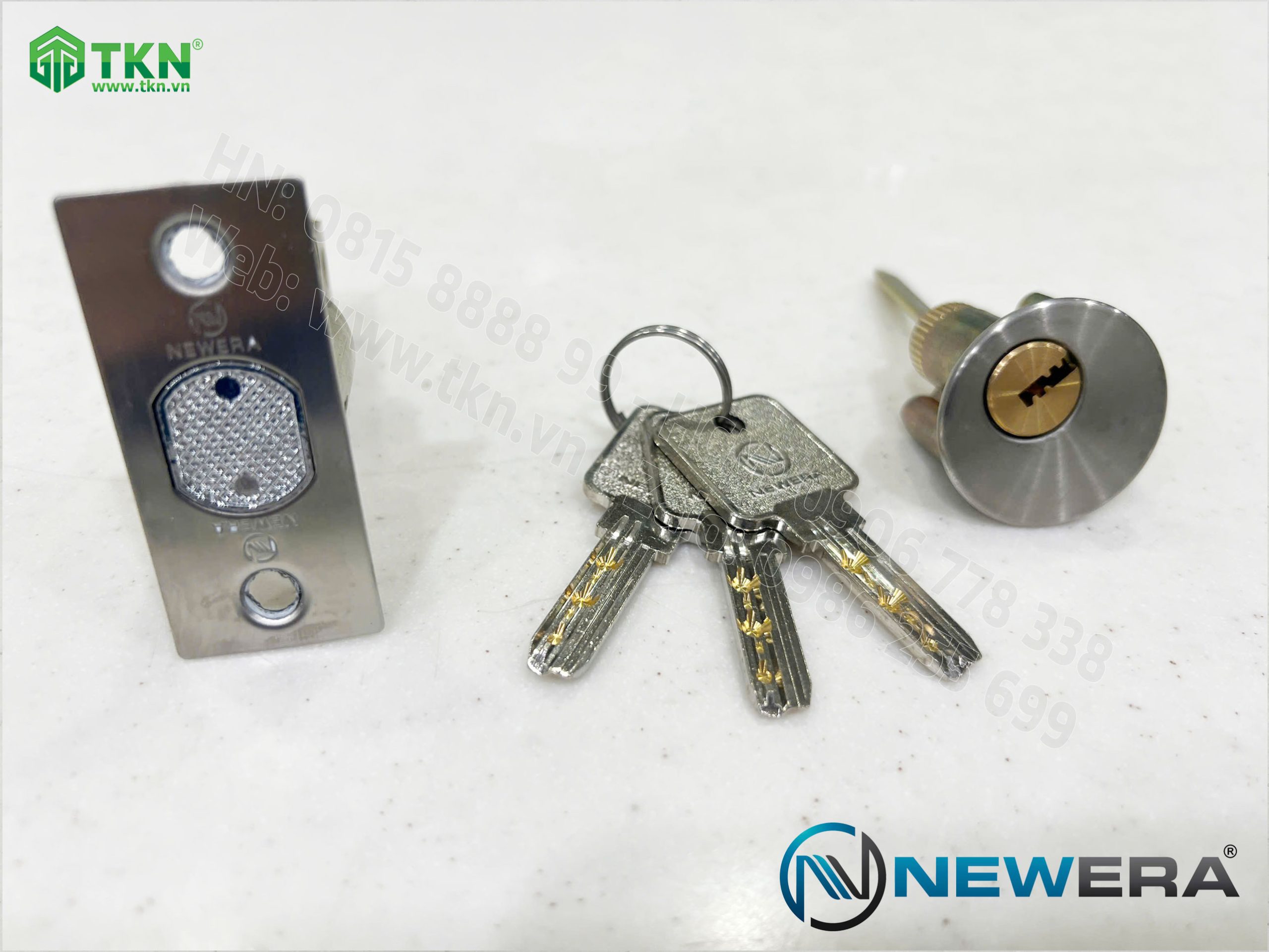 Khóa cửa nắm đấm NewEra inox 304 NE101DB 2