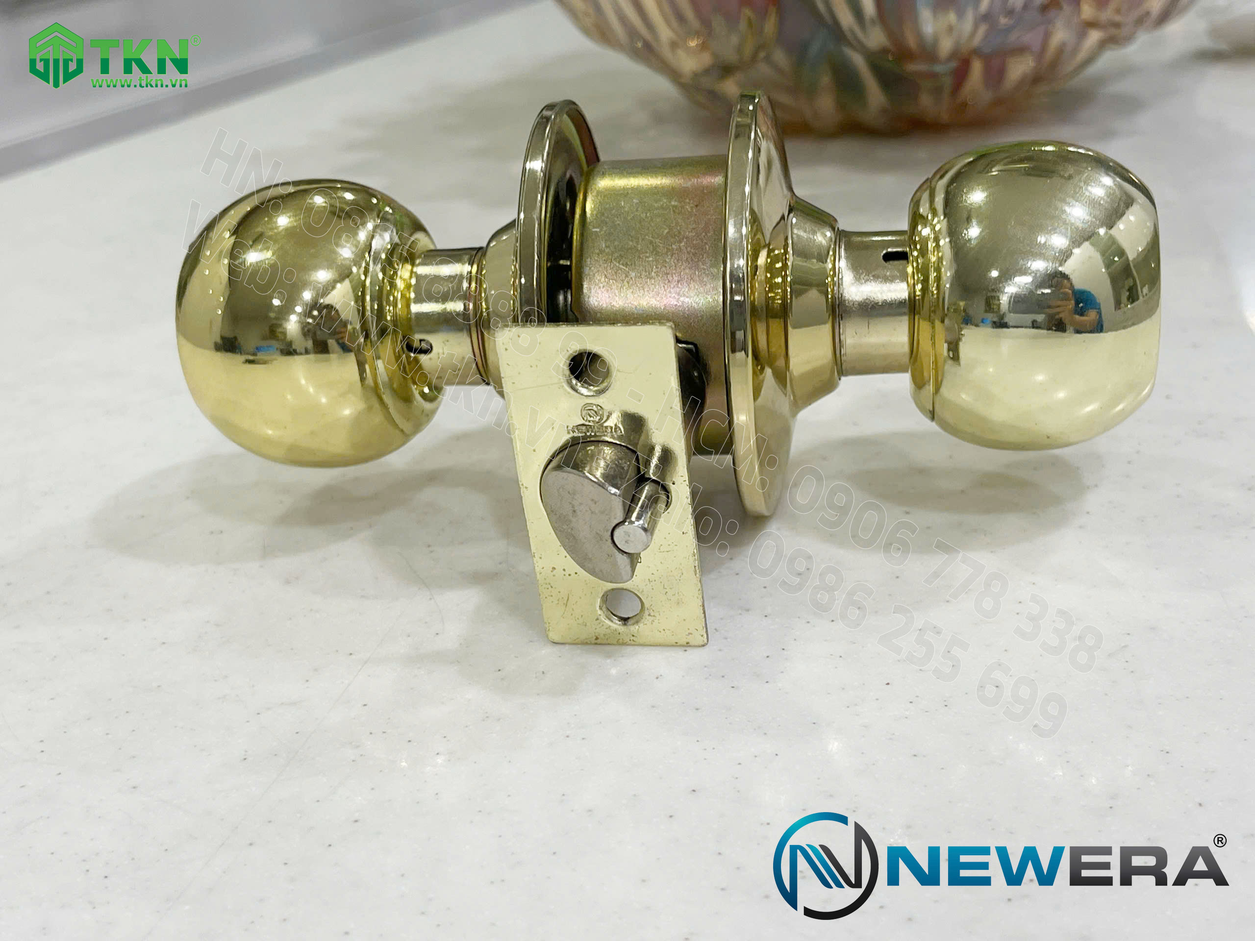 Khóa cửa nắm đấm NewEra inox 304 NE587FB 14