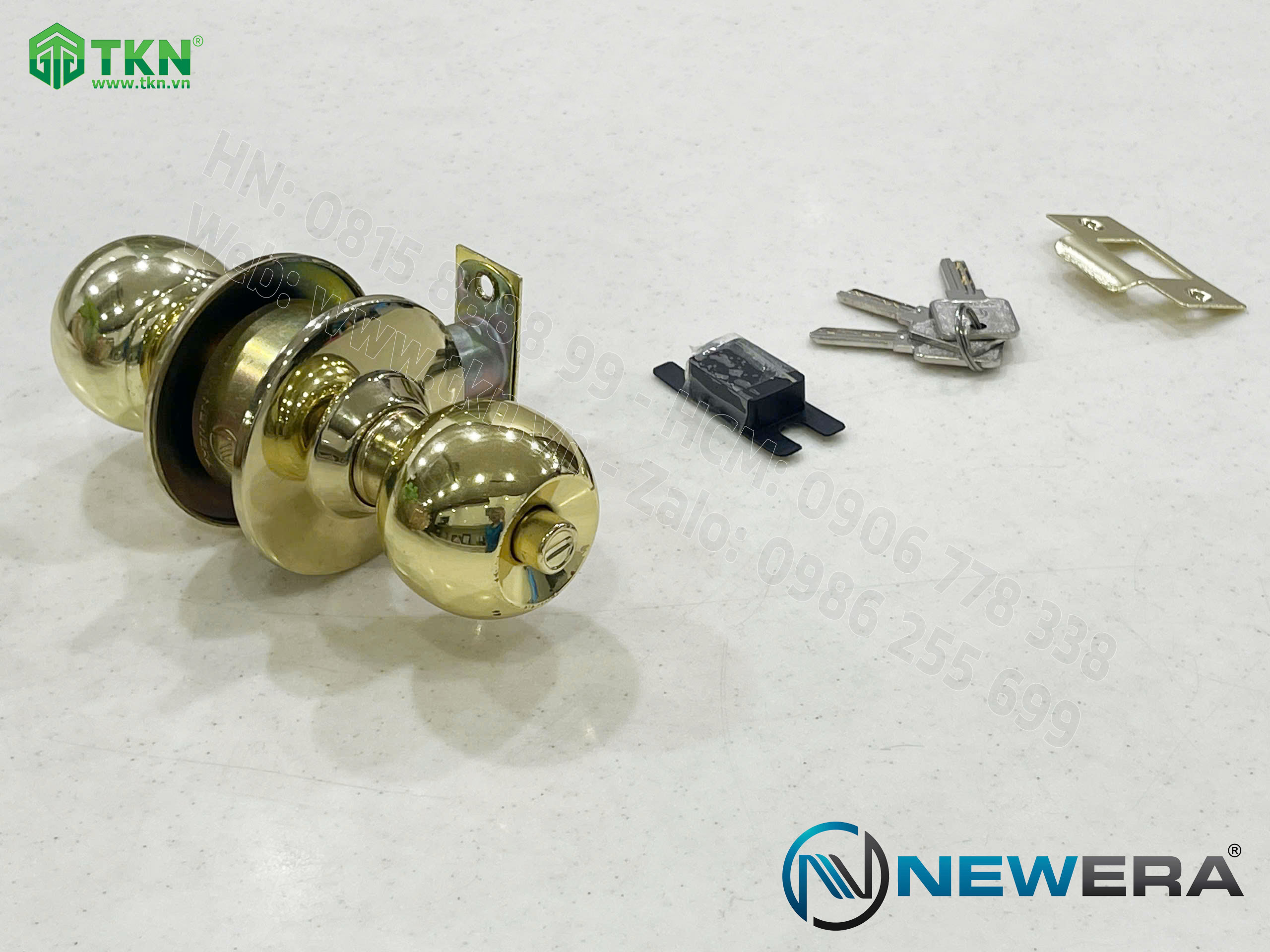 Khóa cửa nắm đấm NewEra inox 304 NE587FB 4