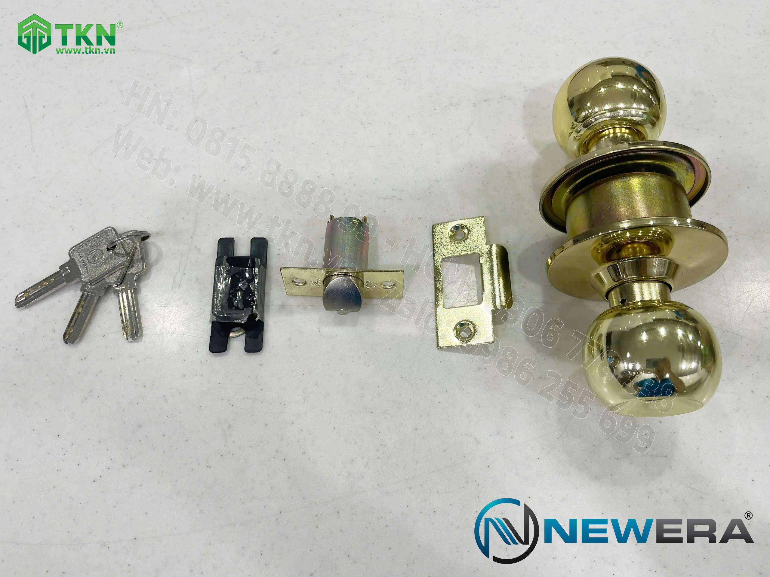 Khóa cửa nắm đấm NewEra inox 304 NE587FB 2