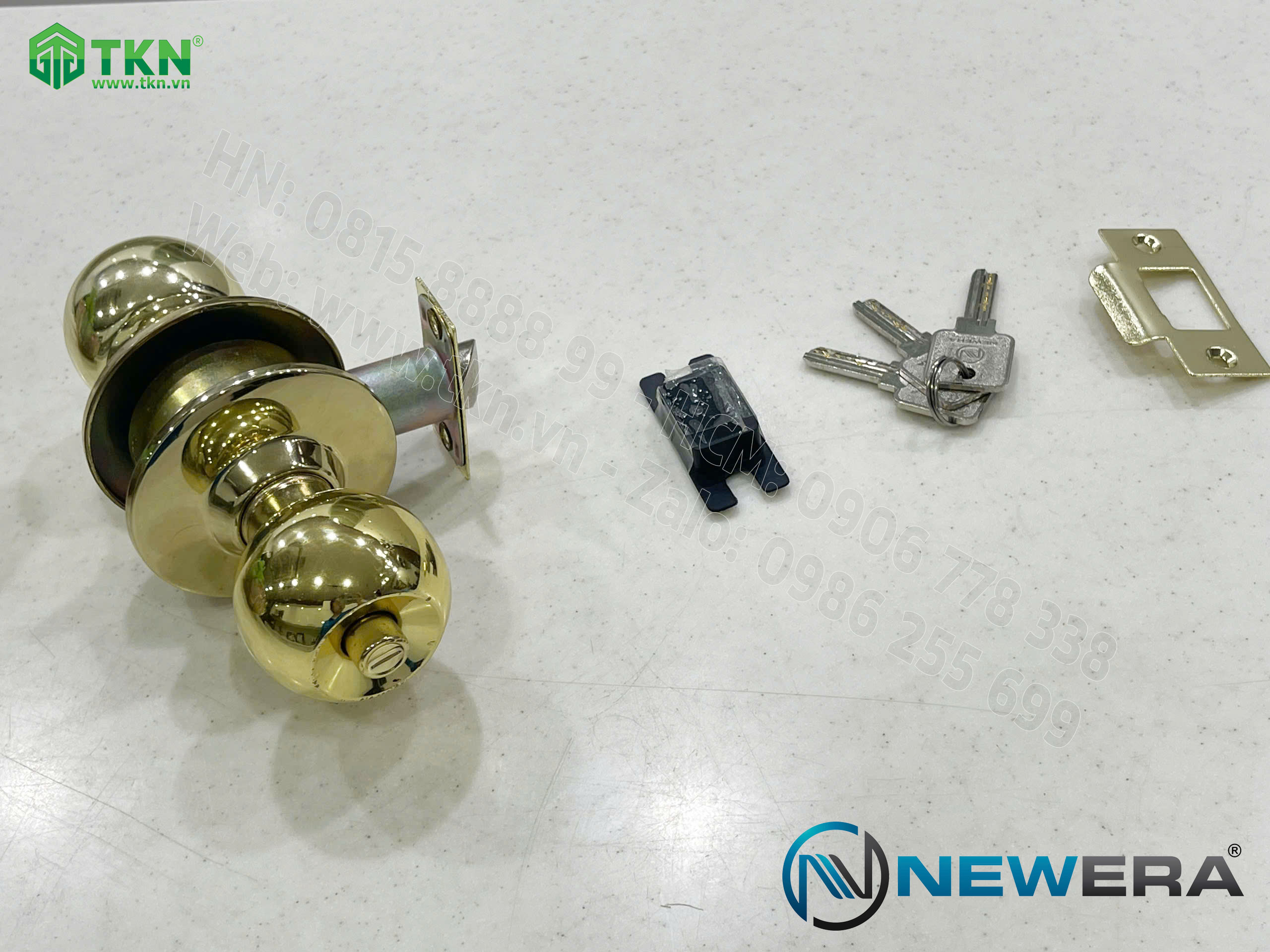 Khóa cửa nắm đấm NewEra inox 304 NE587FB 7