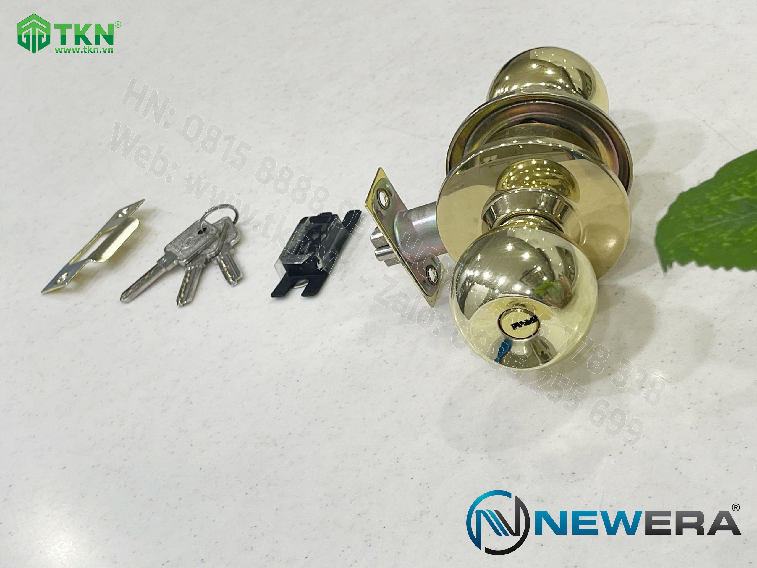 Khóa cửa nắm đấm NewEra inox 304 NE587FB 8