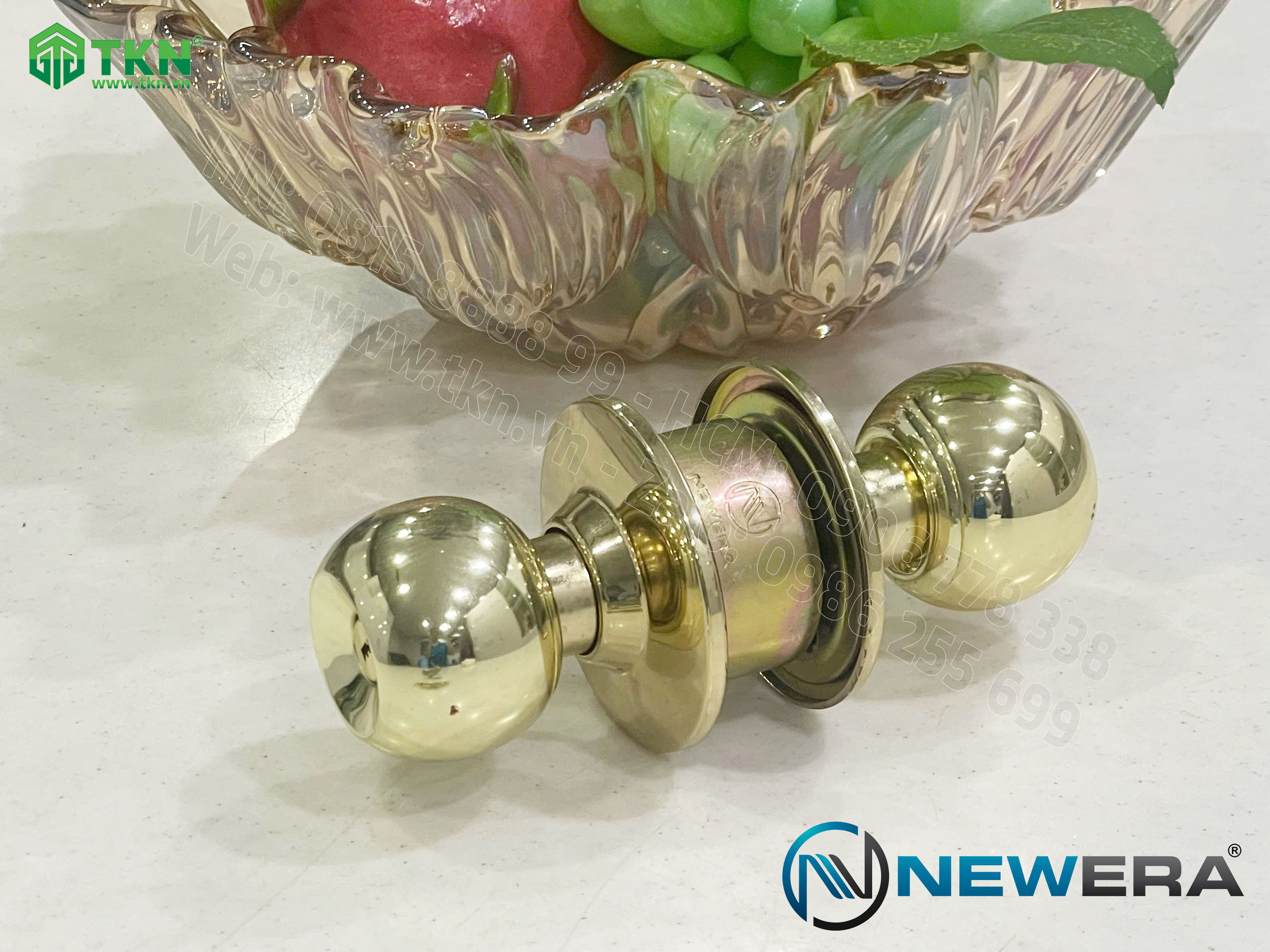 Khóa cửa nắm đấm NewEra inox 304 NE587FB 16