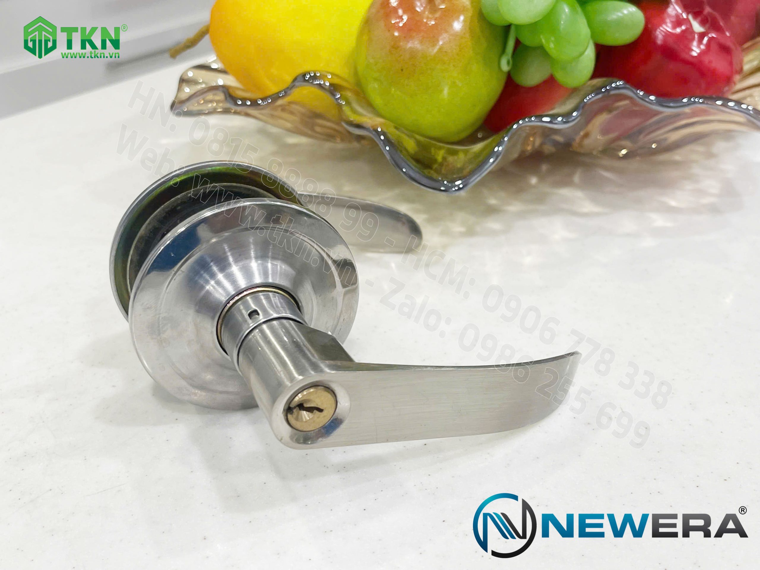 Khóa cửa nắm đấm NewEra inox 304 NE3694TL 3