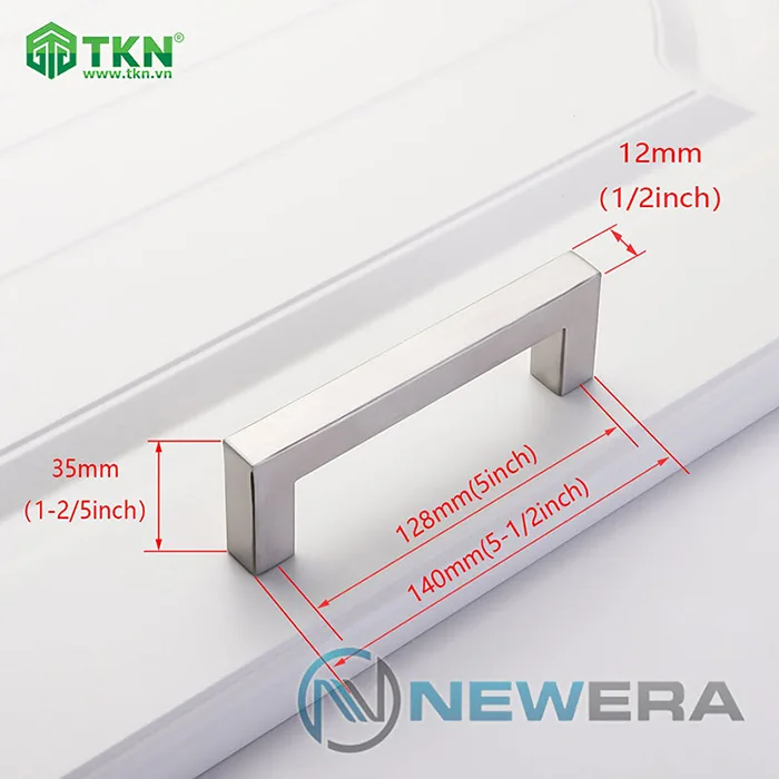Tay nắm tủ hợp kim kẽm NE2008.128SN 3