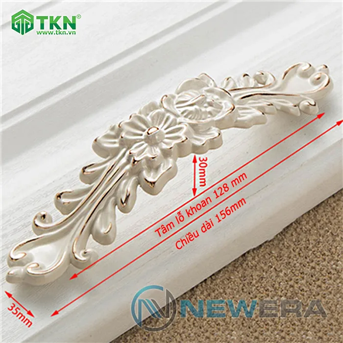 Tay nắm tủ hợp kim kẽm NE5082.128WG 3