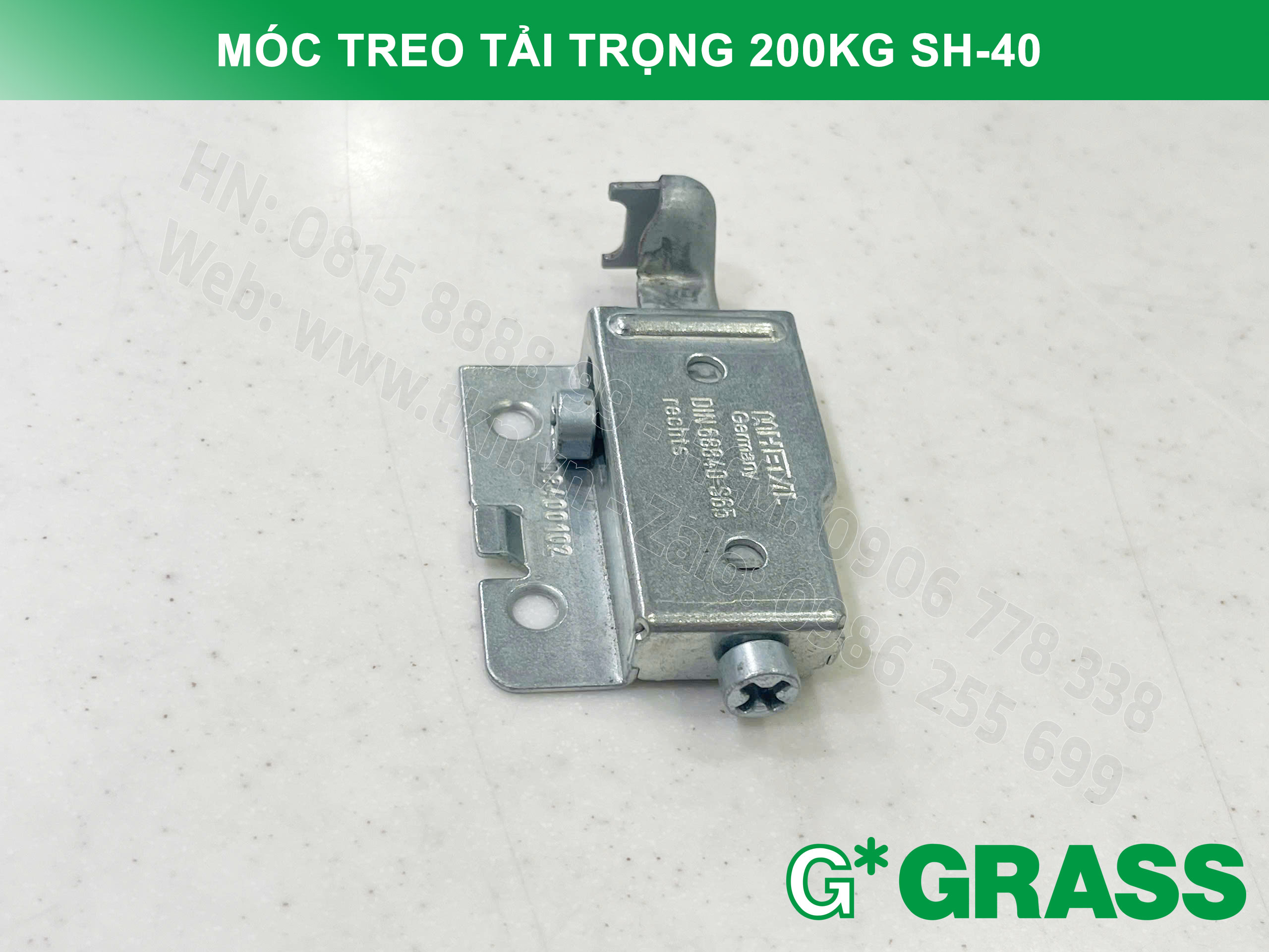 Móc treo Grass vách inox SH-40 4