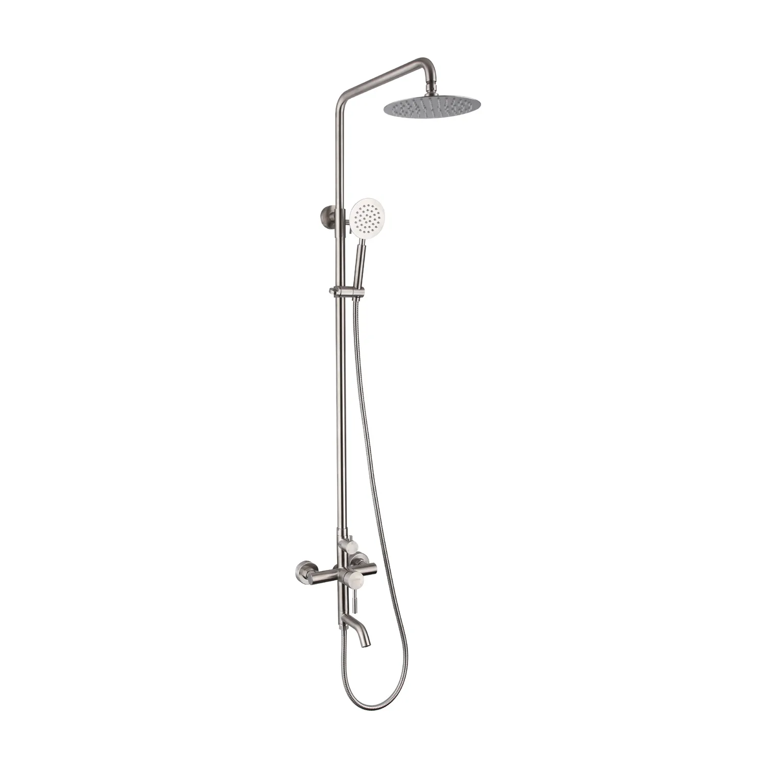 Sen vòi tắm đứng NewEra inox 304 2 đường nóng lạnh NE304S09