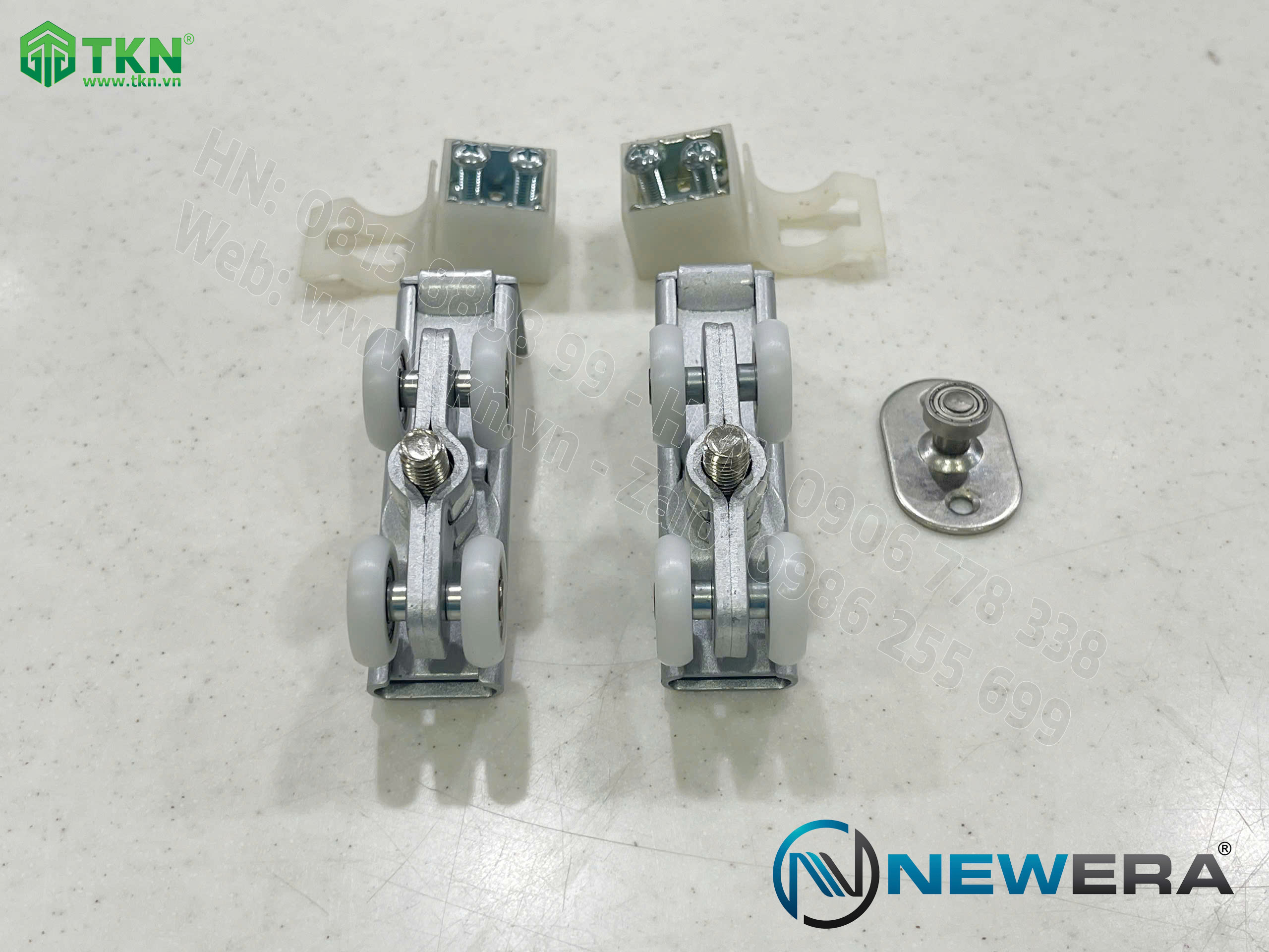 Phụ kiện cửa trượt lùa NewEra tải trọng 80kg/cánh NE143A 9