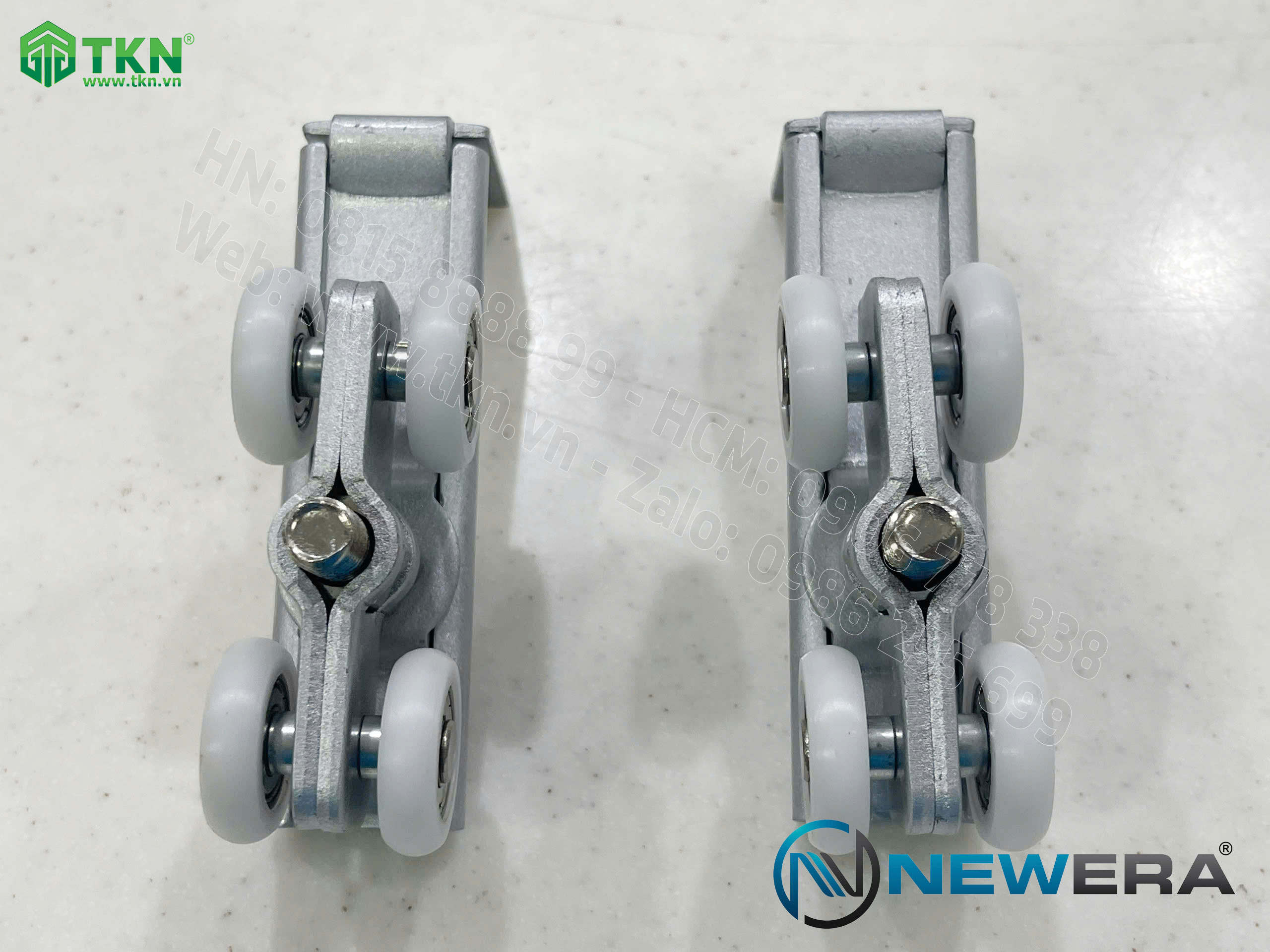 Phụ kiện cửa trượt lùa NewEra tải trọng 80kg/cánh NE143A 16