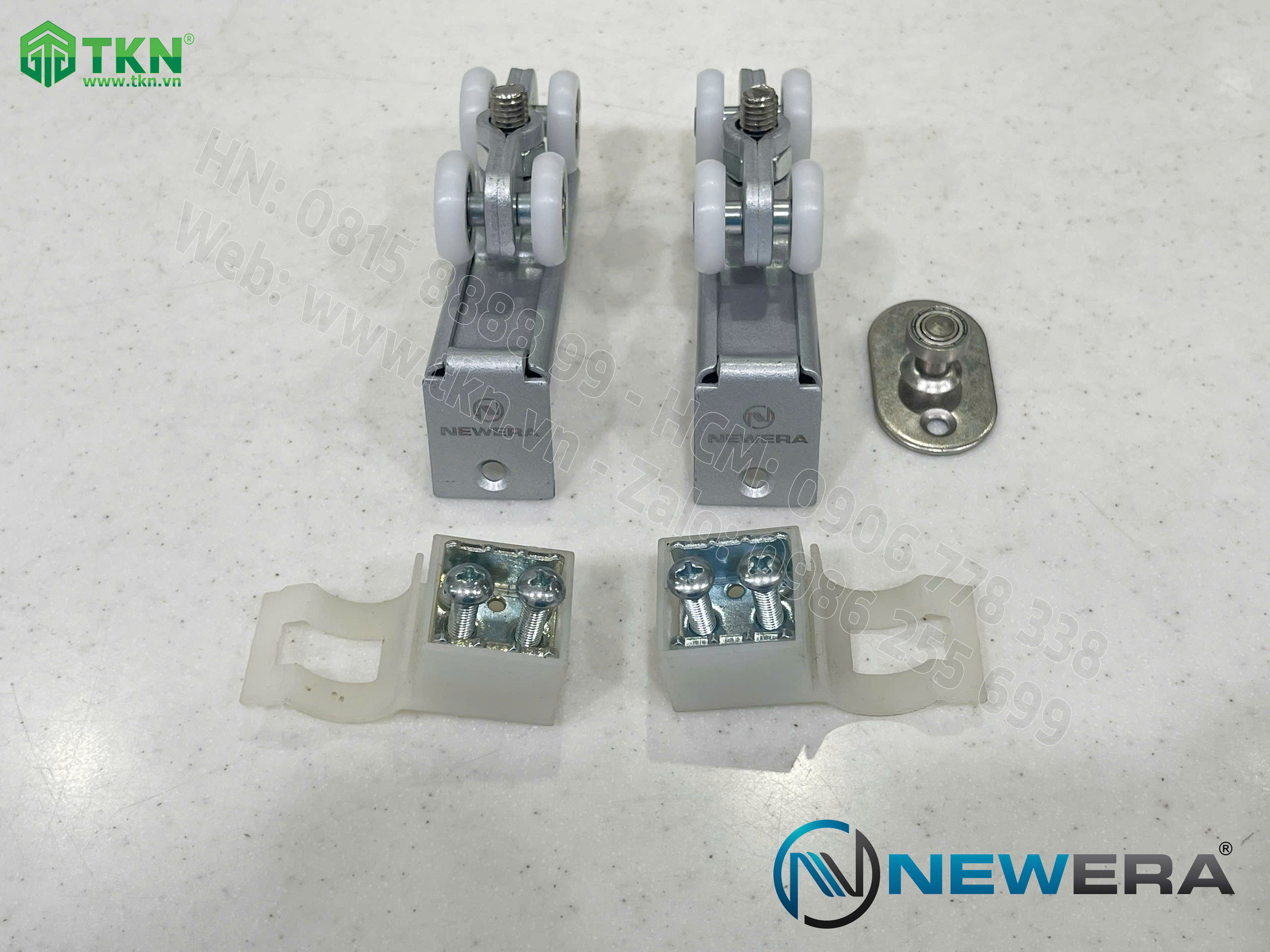 Phụ kiện cửa trượt lùa NewEra tải trọng 80kg/cánh NE143A 3