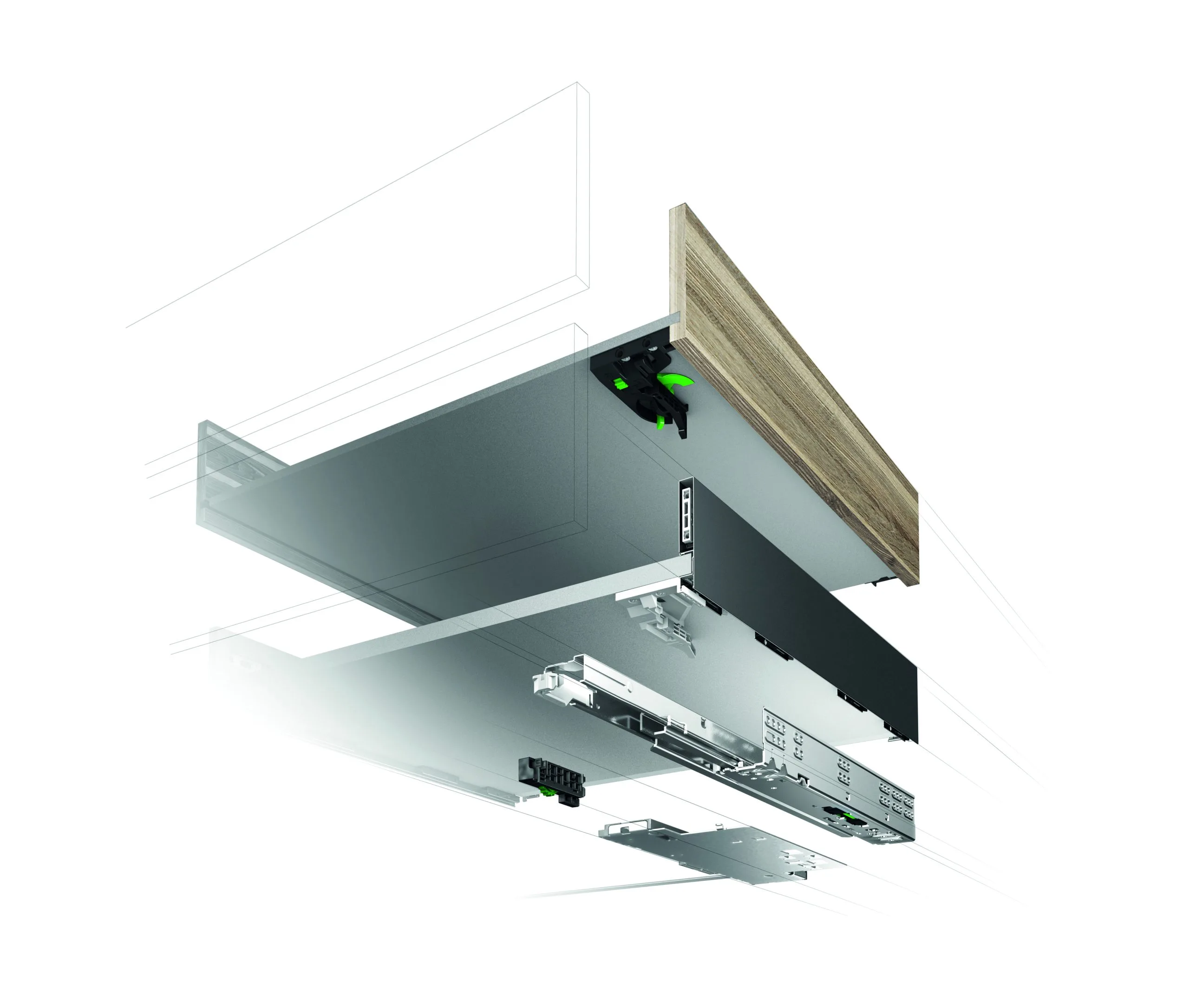 Ray trượt Grass Dynamoov mở toàn phần, 270mm DV130.270 5