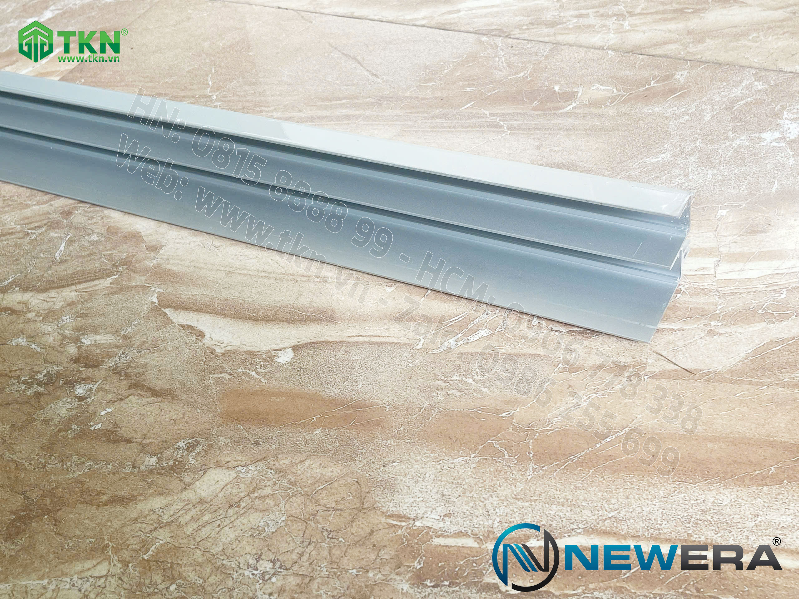 Ray trượt dẫn hướng cửa lùa NewEra dài 2m ray dưới NE787BT1 10