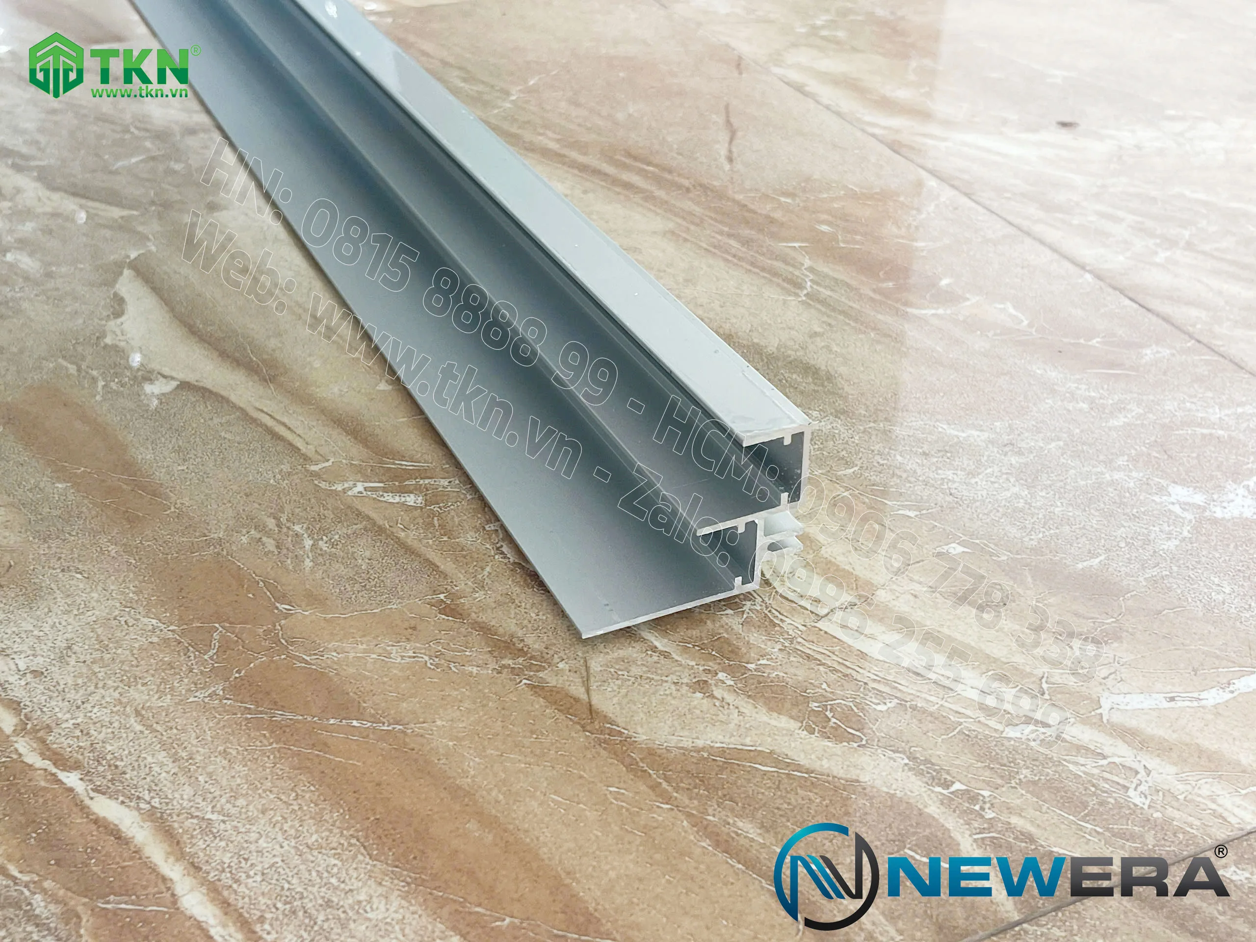 Ray trượt dẫn hướng cửa lùa NewEra dài 2m ray dưới NE787BT1 9