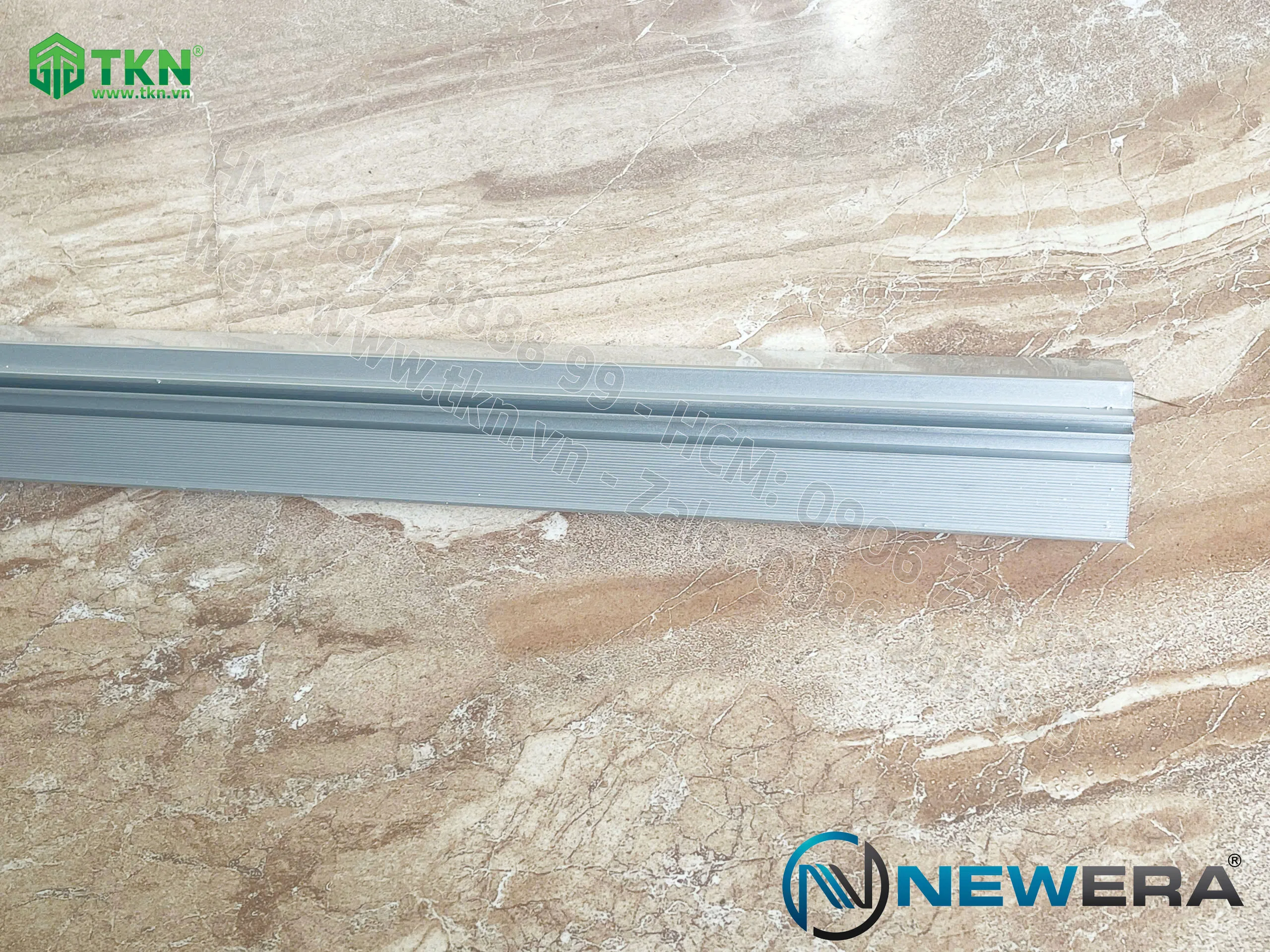 Ray trượt dẫn hướng cửa lùa NewEra dài 2m ray dưới NE787BT1 8
