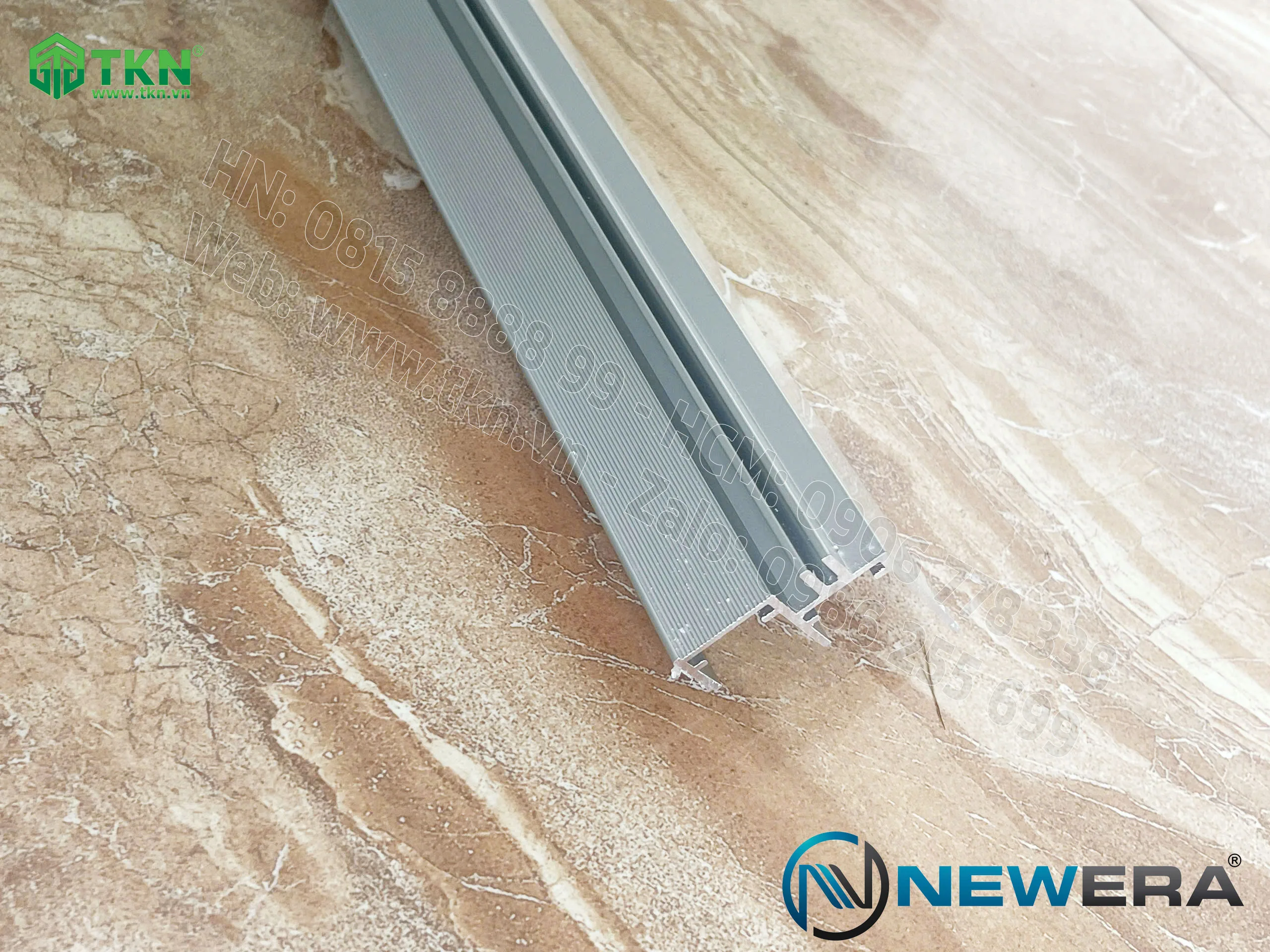 Ray trượt dẫn hướng cửa lùa NewEra dài 2m ray dưới NE787BT1 6