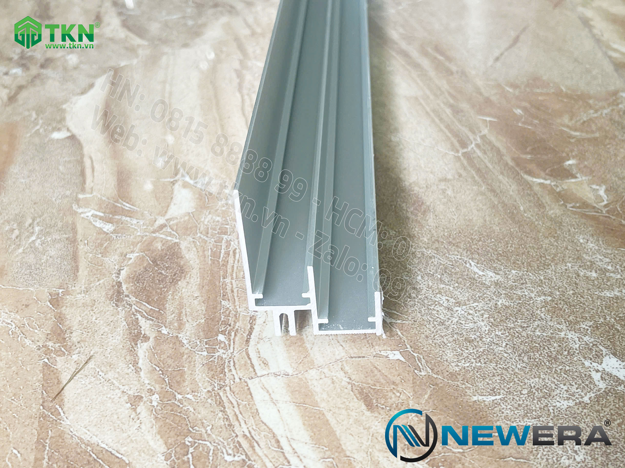 Ray trượt dẫn hướng cửa lùa NewEra dài 2m ray dưới NE787BT1 4