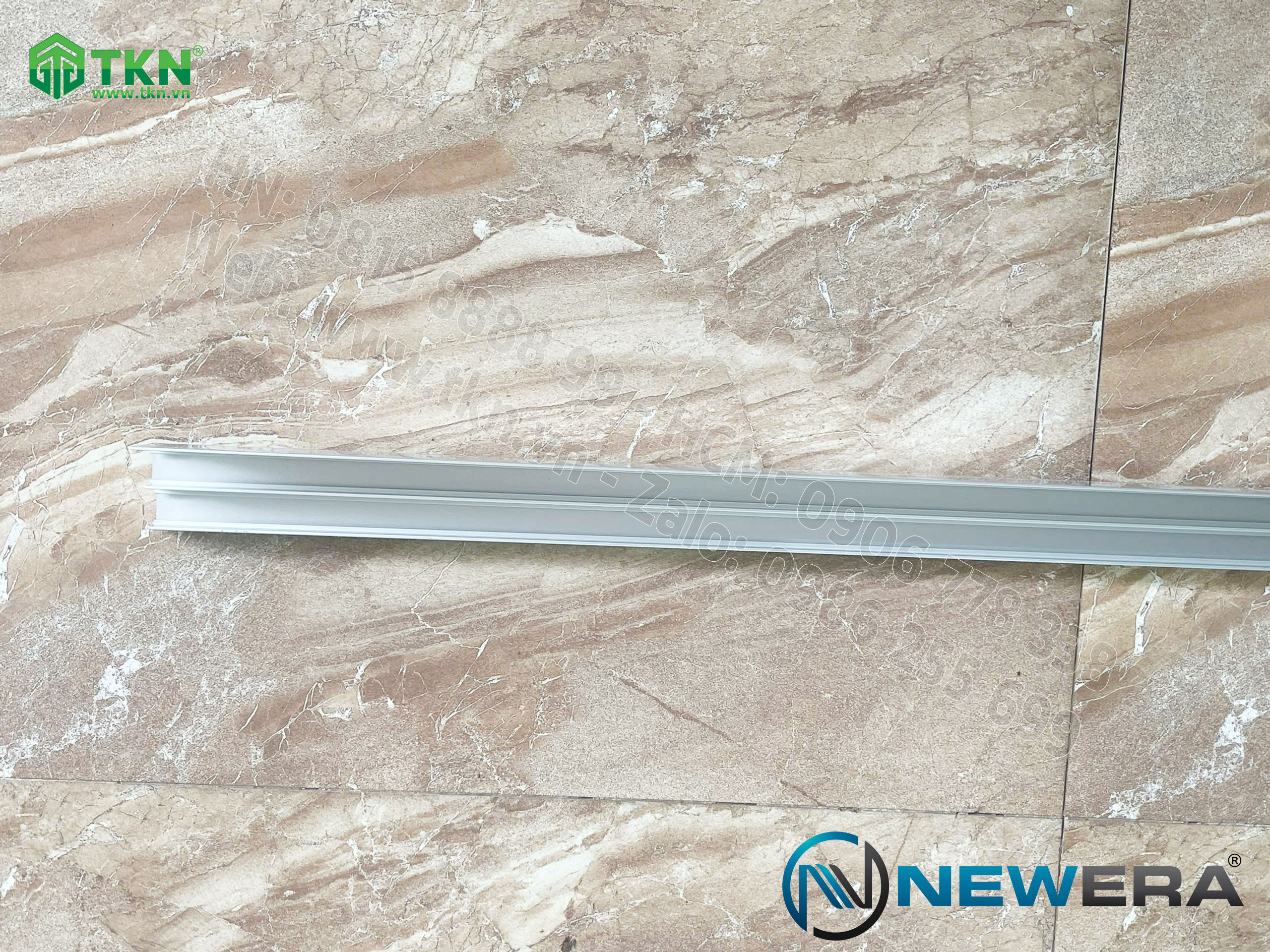 Ray trượt dẫn hướng cửa lùa NewEra dài 2m ray dưới NE787BT1 13