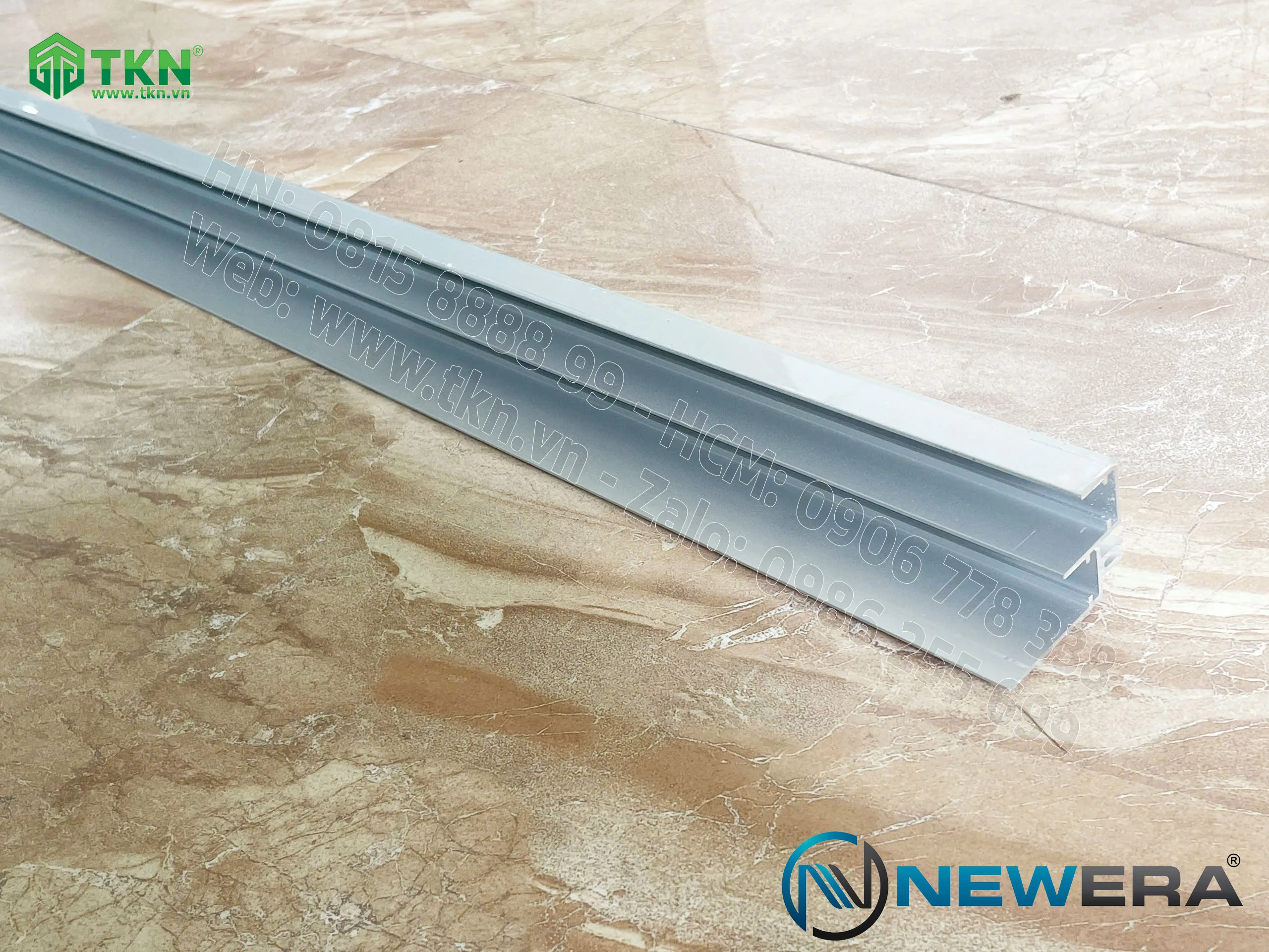 Ray trượt dẫn hướng cửa lùa NewEra dài 2m ray dưới NE787BT1 11
