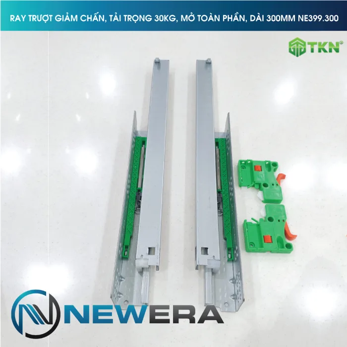 Ray trượt âm NewEra mở toàn phần, 300mm NE399.300 5