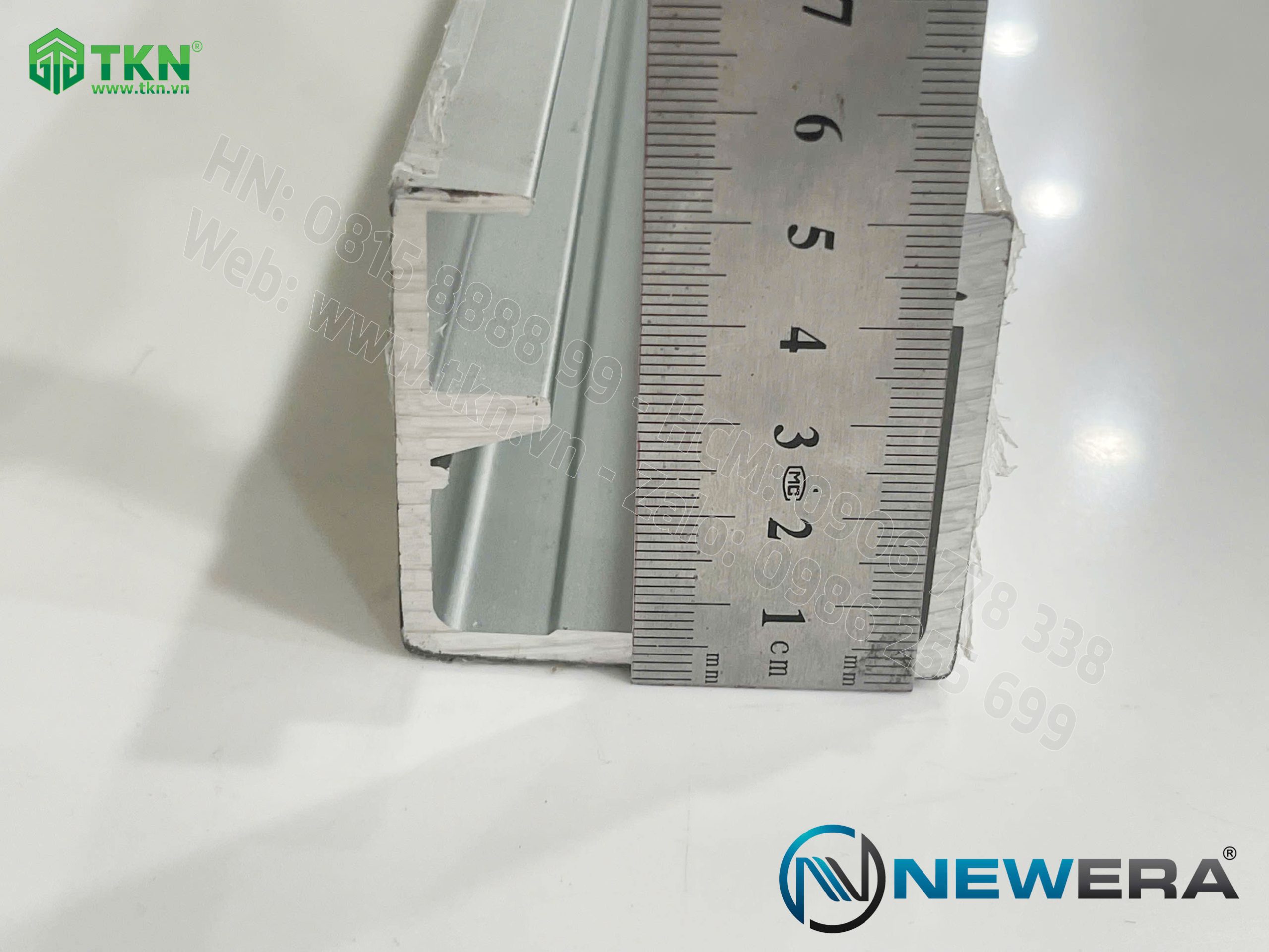 Ray cửa trượt gấp NewEra dài 3m dùng cho cửa gấp NE769GT2 12