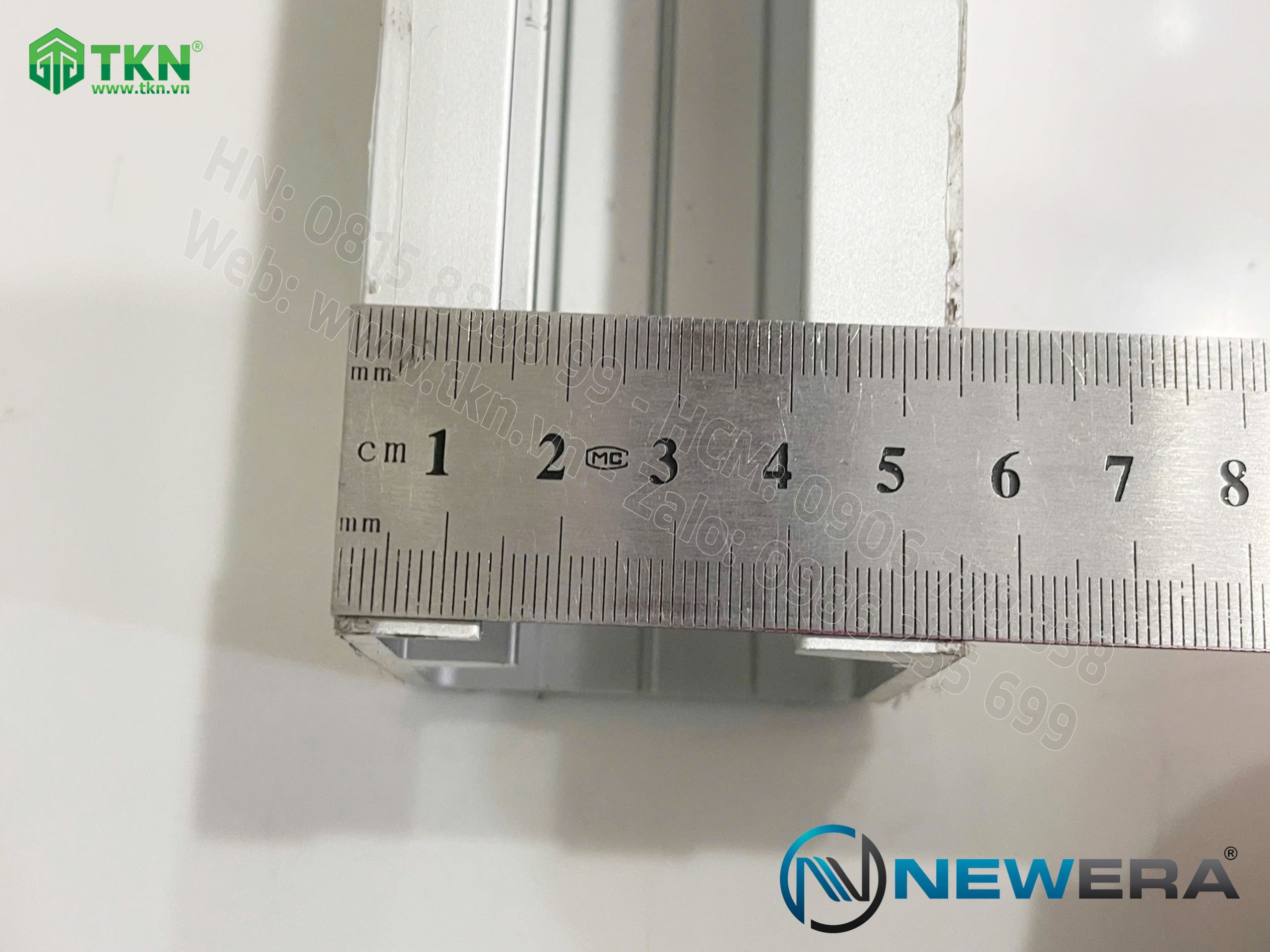 Ray cửa trượt gấp NewEra dài 3m dùng cho cửa gấp NE769GT2 13