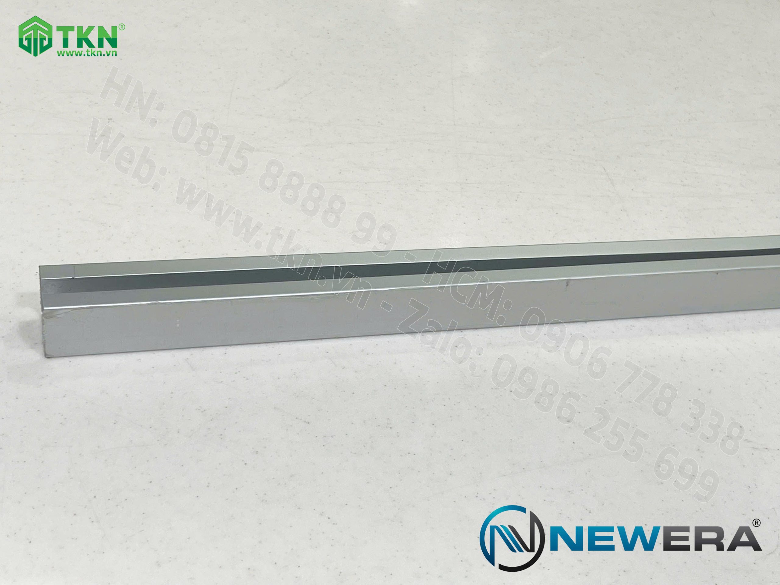 Ray trượt cửa gấp NewEra dài 2.5m ray trên NE801GT2 10