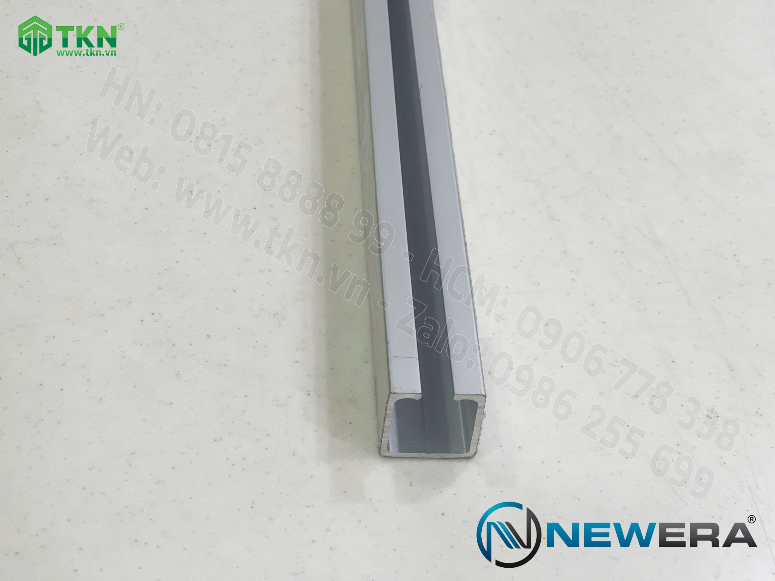 Ray trượt cửa gấp NewEra dài 2m ray trên NE801GT1 6
