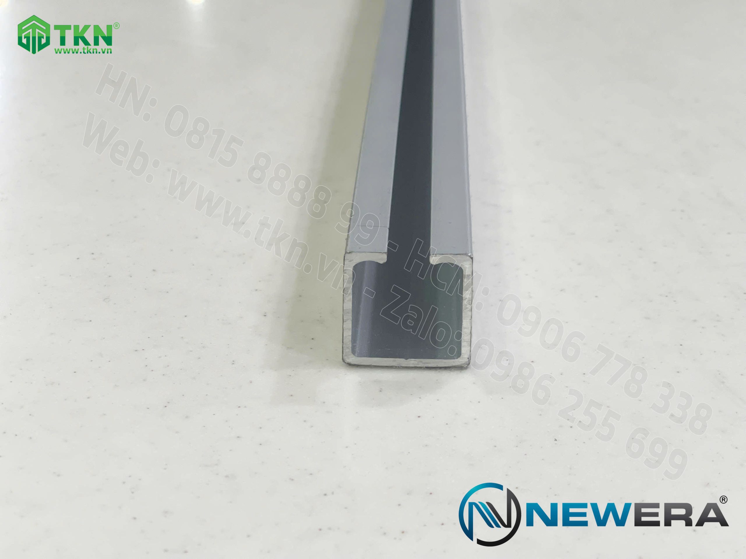 Ray trượt cửa gấp NewEra dài 2.5m ray trên NE801GT2 3