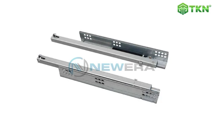 Ray trượt tủ bếp NewEra giảm chấn lắp âm, mở 3/4, dài 300mm hoạt động êm ái ngay cả khi có nhiều vật nặng trong tủ