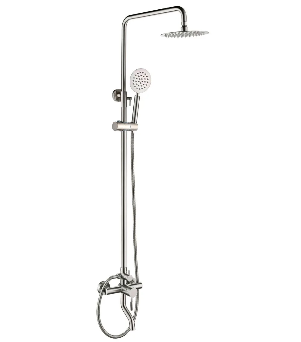 Sen tắm đứng NewEra inox 304 2 đường nóng lạnh NE304S91