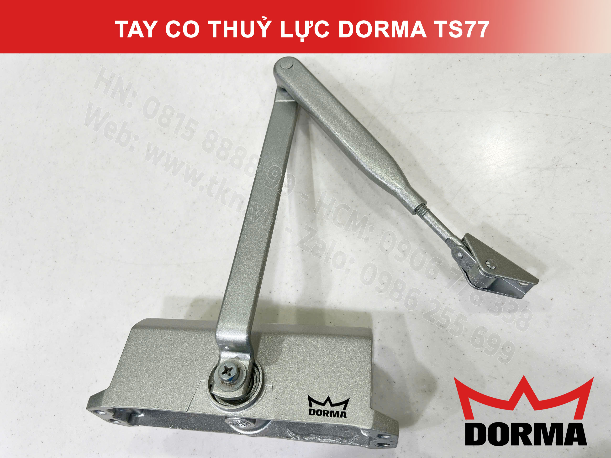 Tay co thuỷ lực Dorma chiều ngang cửa tối đa 1100mm TS77 1