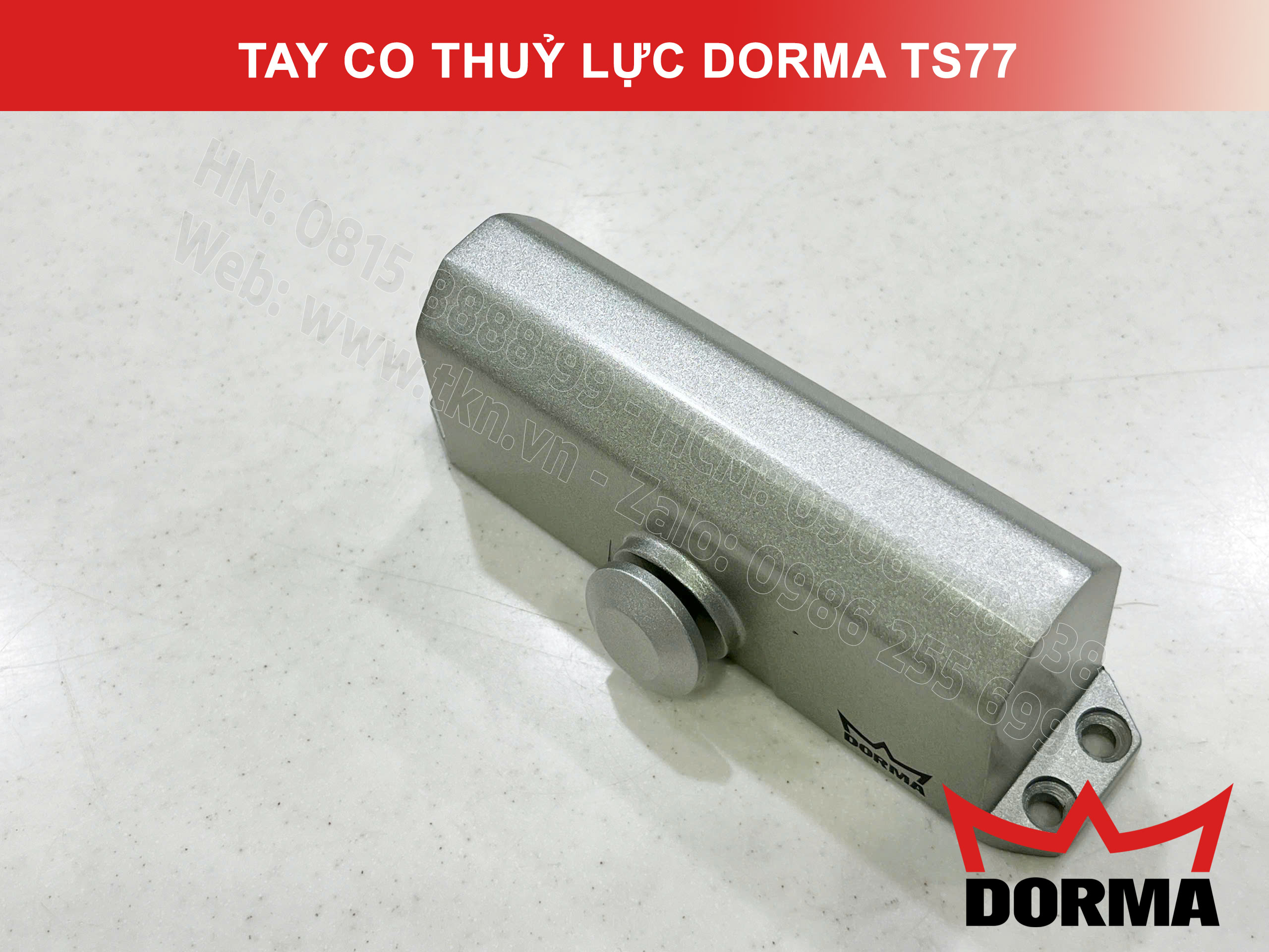Tay co thuỷ lực Dorma chiều ngang cửa tối đa 1100mm TS77 7