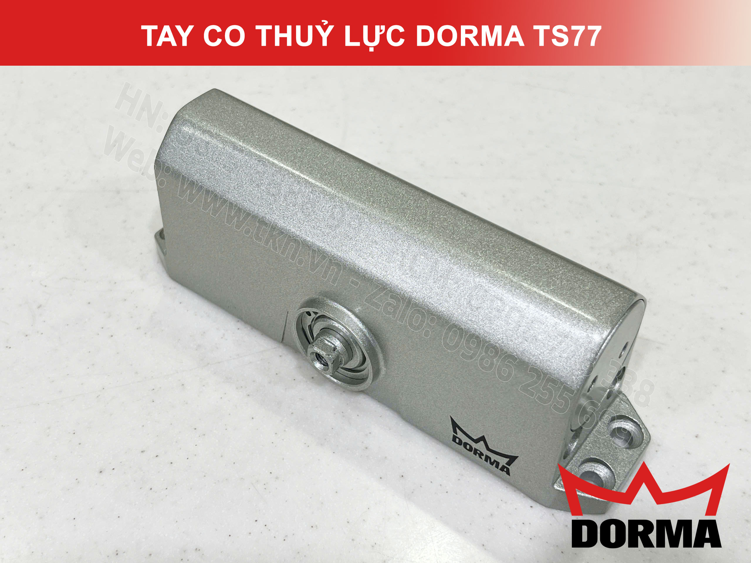 Tay co thuỷ lực Dorma chiều ngang cửa tối đa 1100mm TS77 12