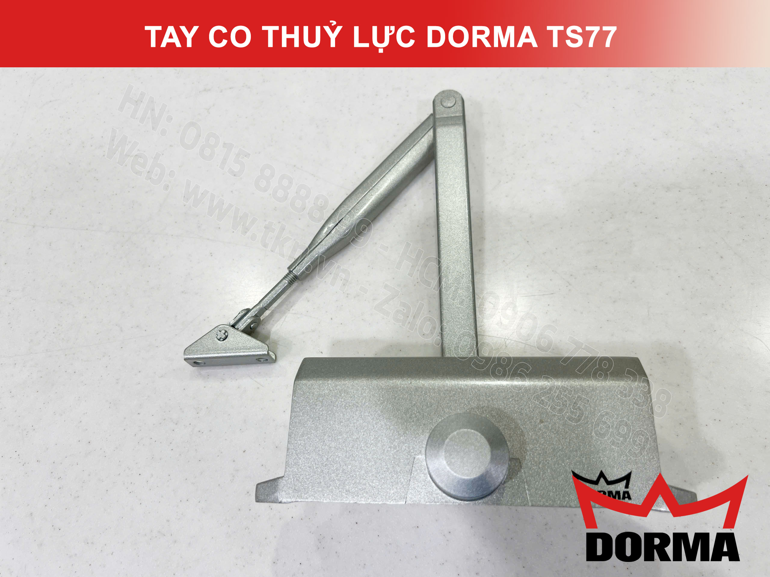 Tay co thuỷ lực Dorma chiều ngang cửa tối đa 1100mm TS77 2