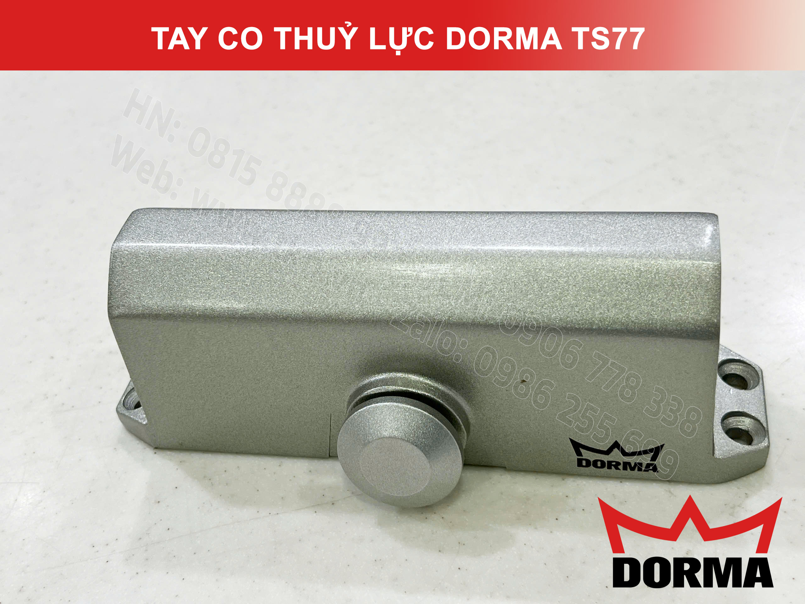 Tay co thuỷ lực Dorma chiều ngang cửa tối đa 1100mm TS77 11