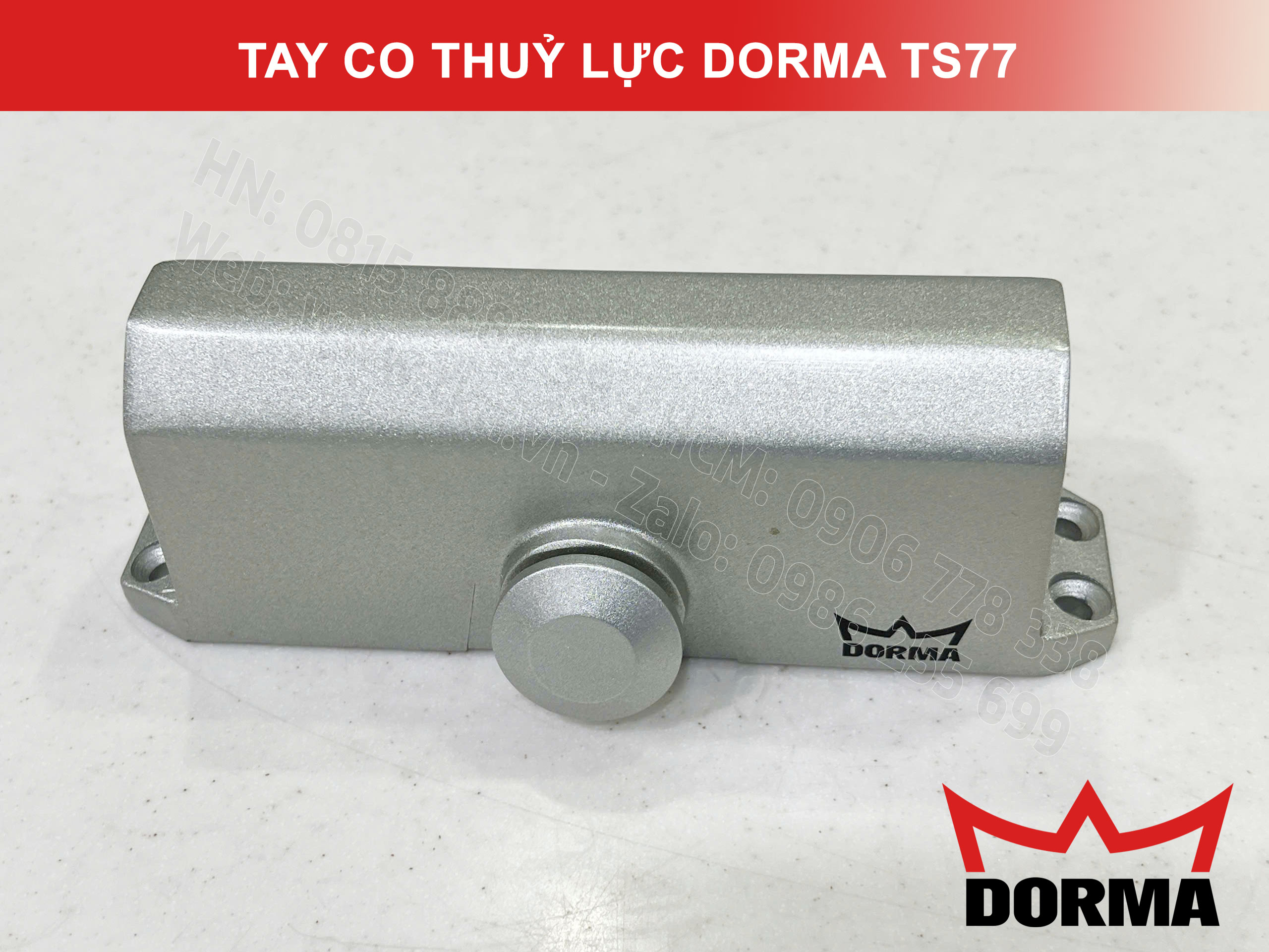Tay co thuỷ lực Dorma chiều ngang cửa tối đa 1100mm TS77 10