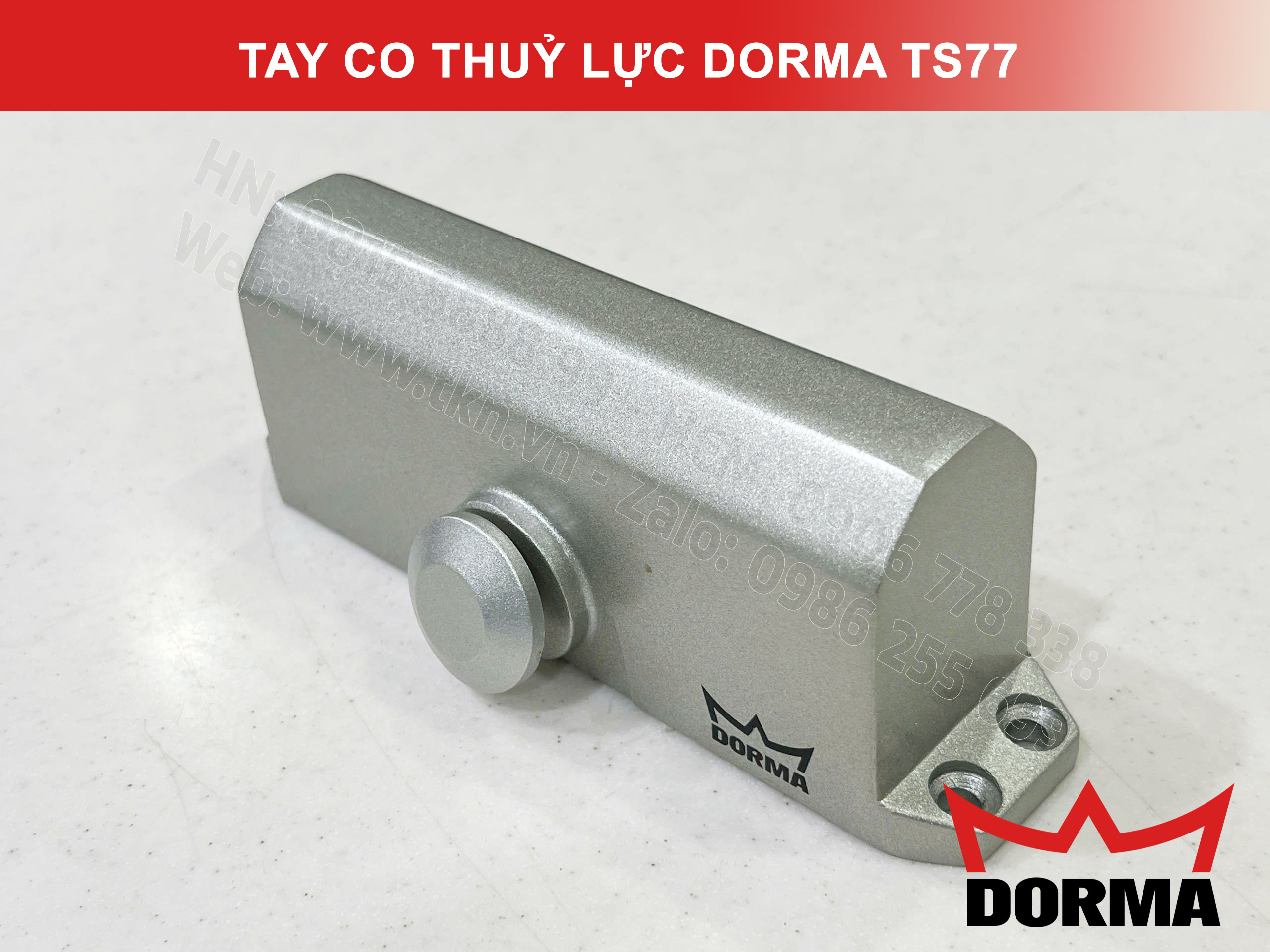 Tay co thuỷ lực Dorma chiều ngang cửa tối đa 1100mm TS77 9