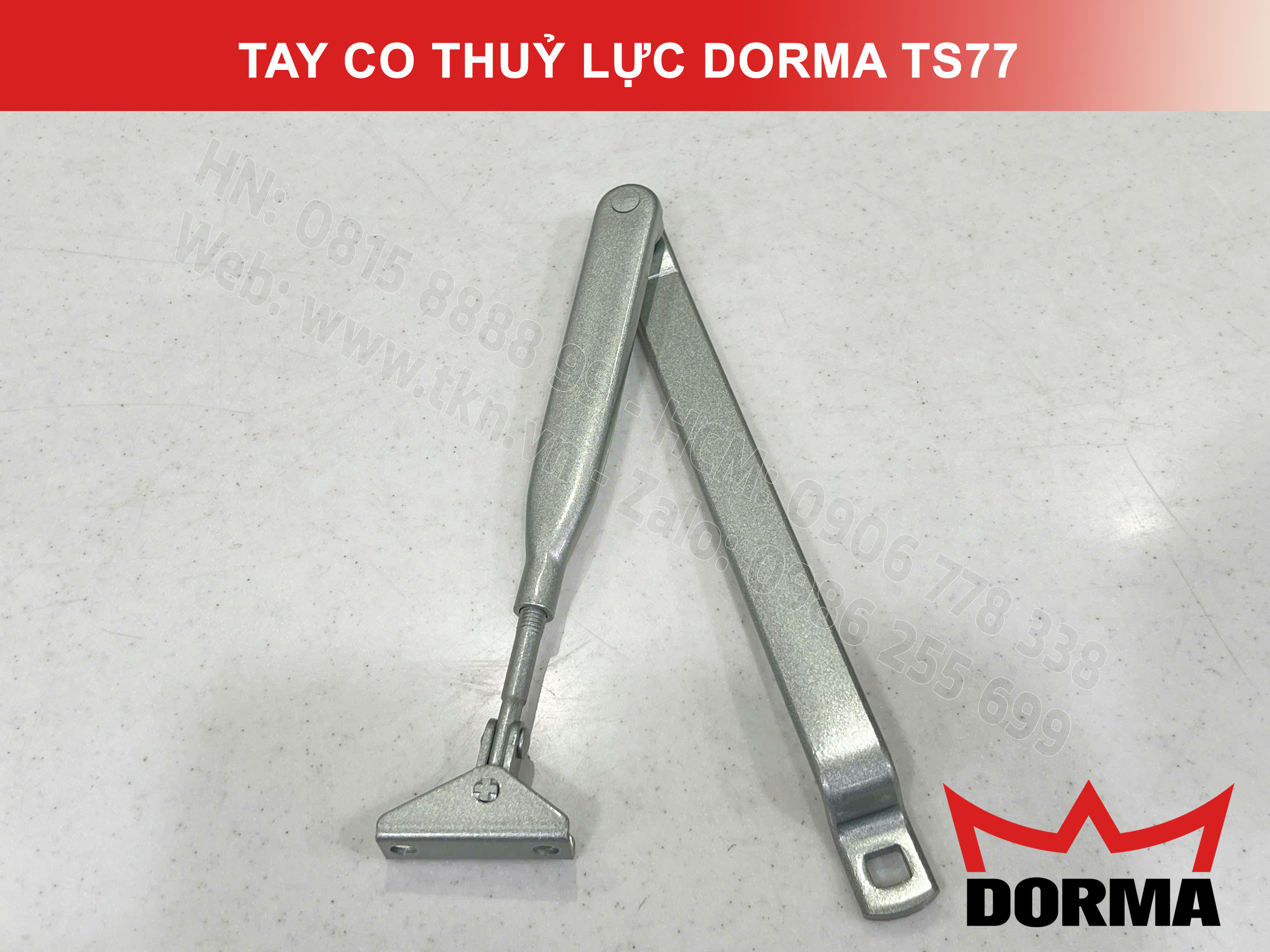 Tay co thuỷ lực Dorma chiều ngang cửa tối đa 1100mm TS77 15