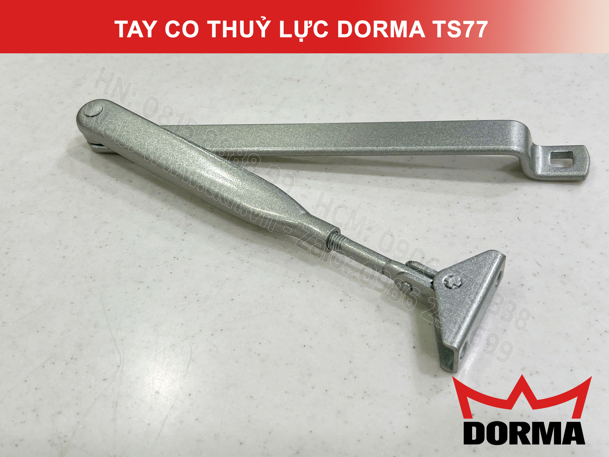 Tay co thuỷ lực Dorma chiều ngang cửa tối đa 1100mm TS77 16