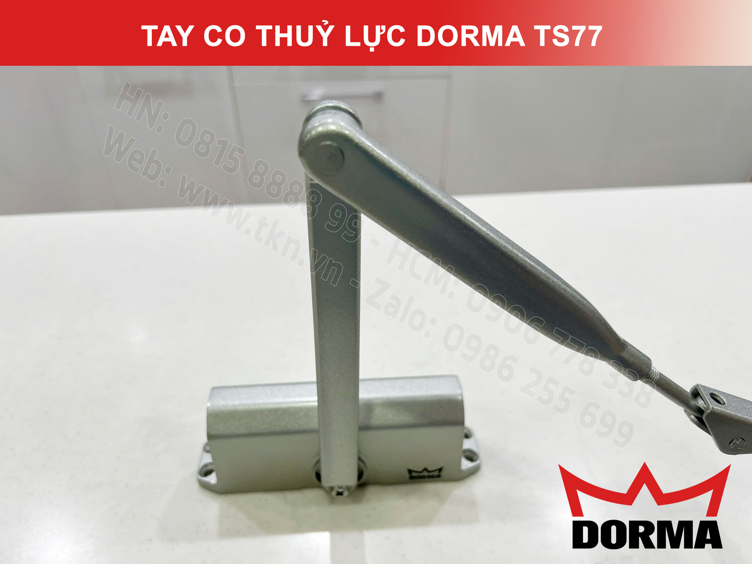 Tay co thuỷ lực Dorma chiều ngang cửa tối đa 1100mm TS77 3