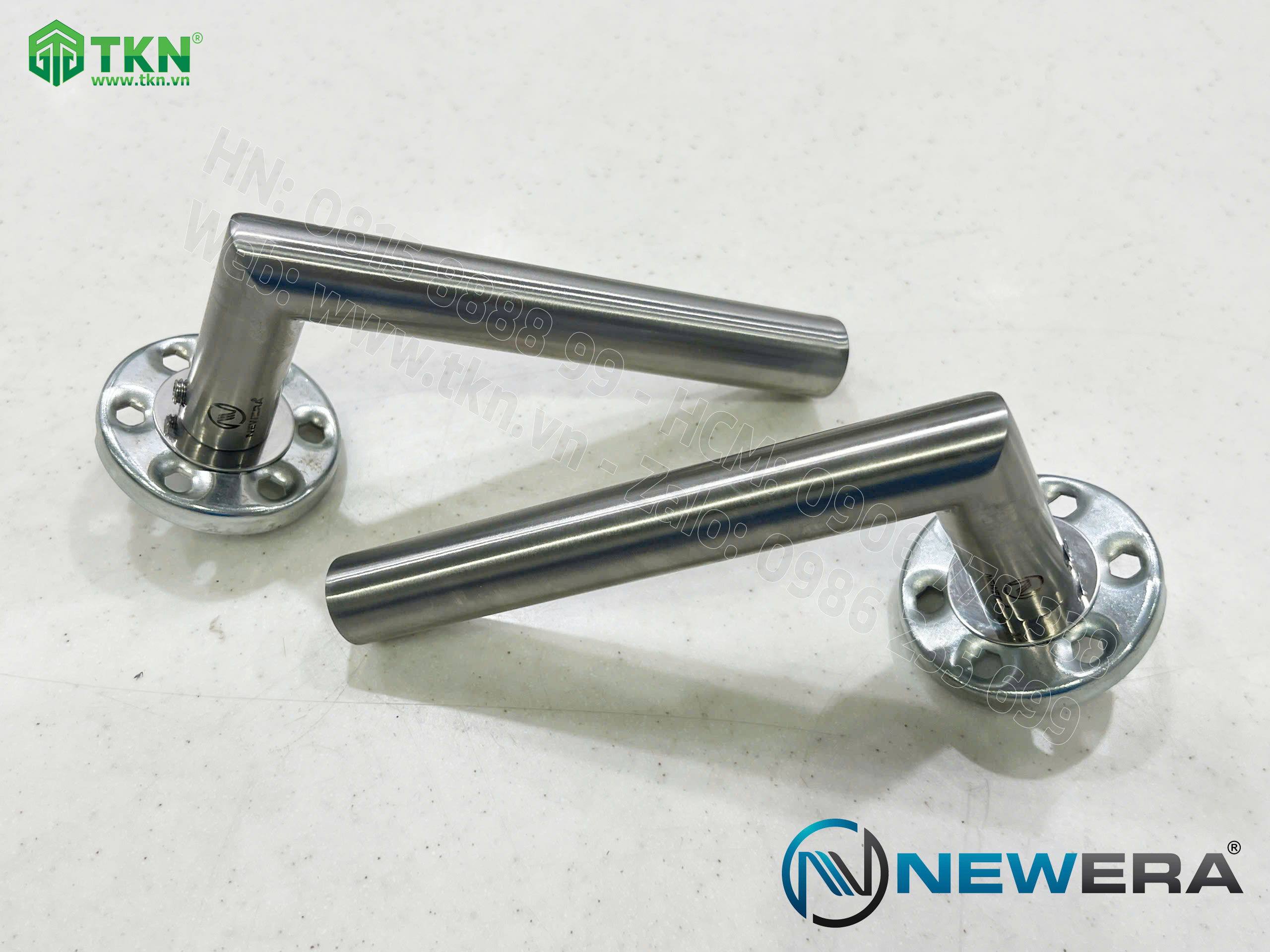 Tay gạt khóa cửa NewEra inox 304 TH123N 8