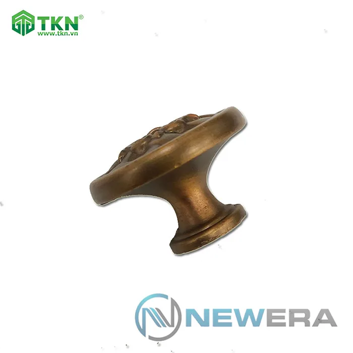 Tay nắm tủ hợp kim kẽm hoa văn màu đồng cổ NE2825.000CF 3