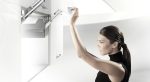 Bộ tay nâng cánh tủ bếp thép mạ niken L-80 2