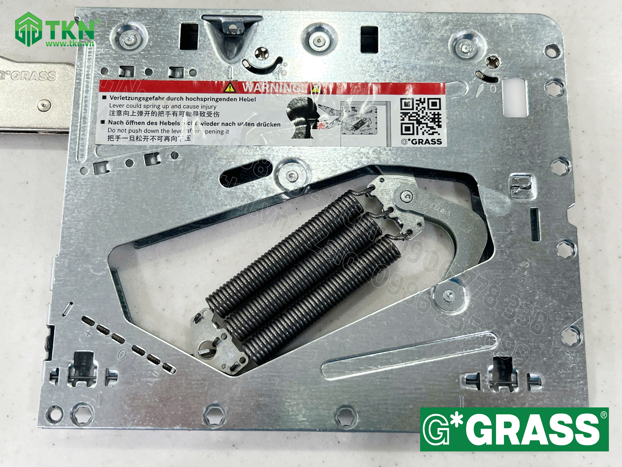 Tay nâng Grass giảm chấn 200-550mm 2T-Slim 8