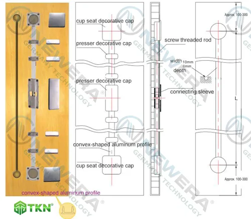 thanh chống cong tủ
