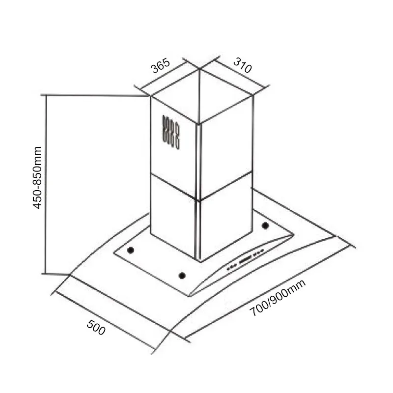 thong so ky thuat may hut mui NE7006HE